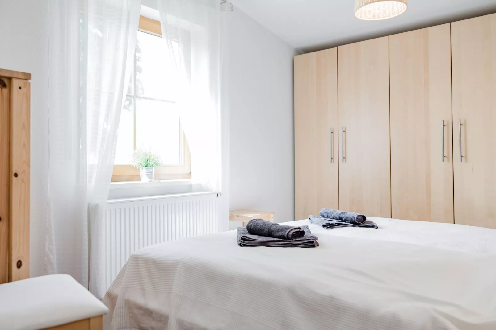 Ferienhaus Im Gutshofpark mit Sauna-Bedroom