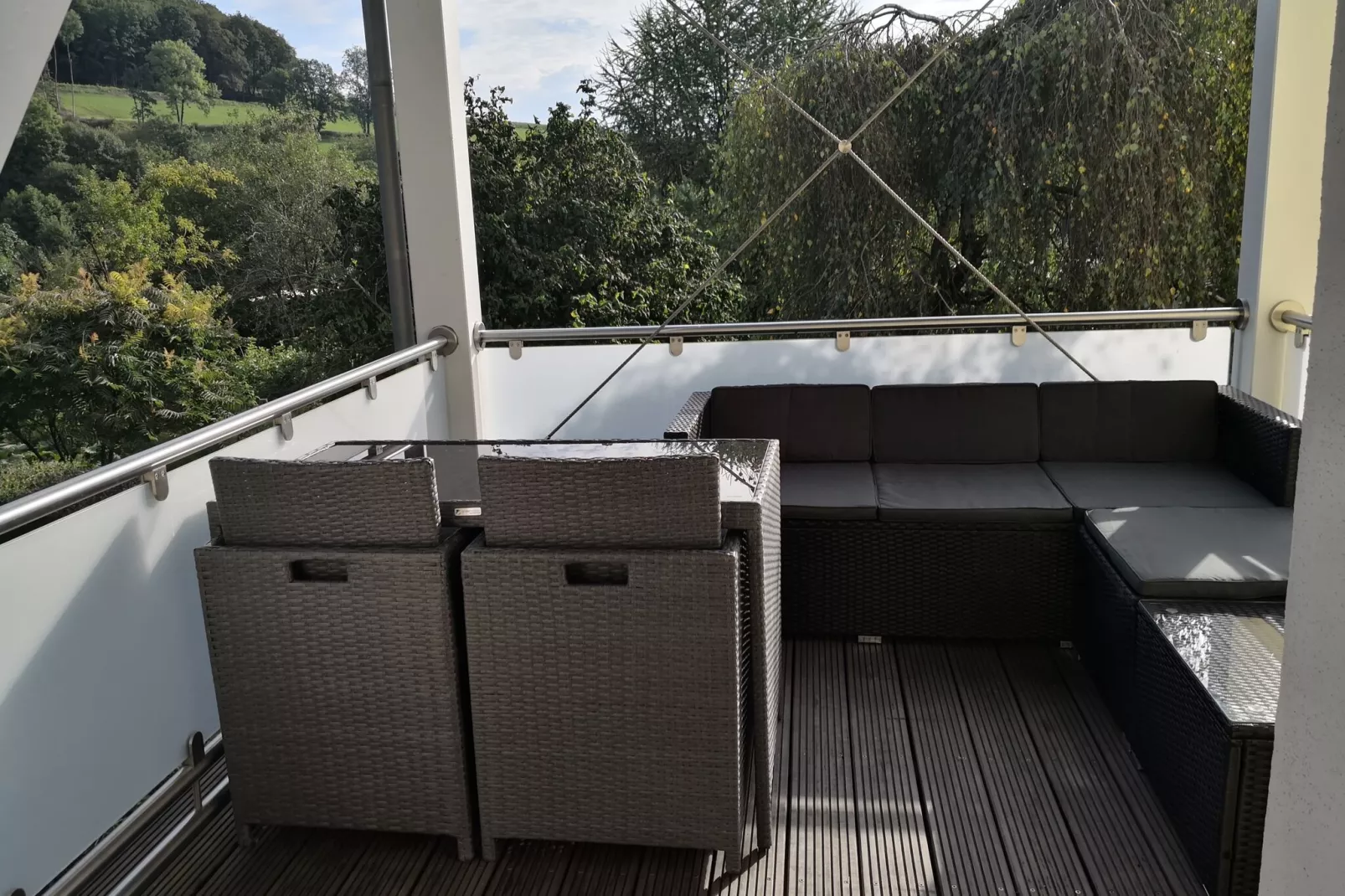Green Buildings Ferienwohnung Herscheid-Sauerland-Terrassenbalkon