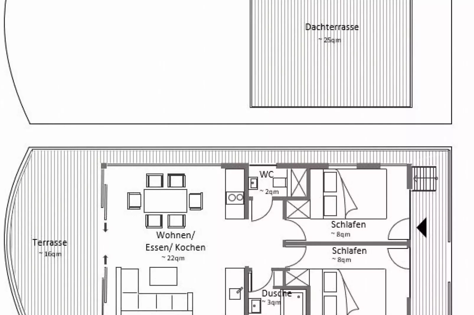 Floating 44 - LP 6 / 3 Personen-Ambiance