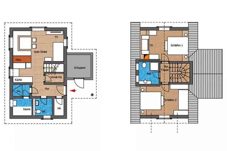Premium Lodge Plus 4 Erw 2 Kinder-Floor plan