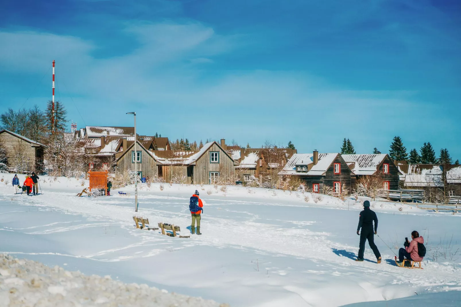Premium Lodge Plus 4 Erw 2 Kinder-Area winter 1km