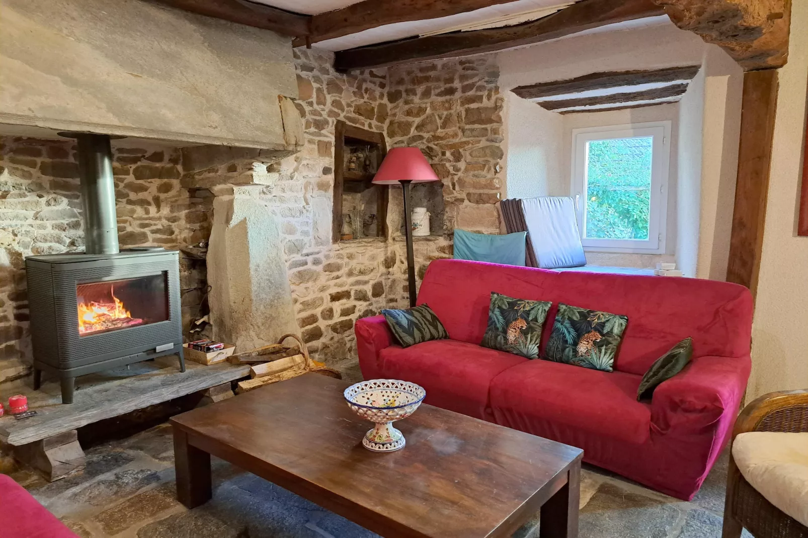 Granitsteinhaus in Guimaëc-Living room