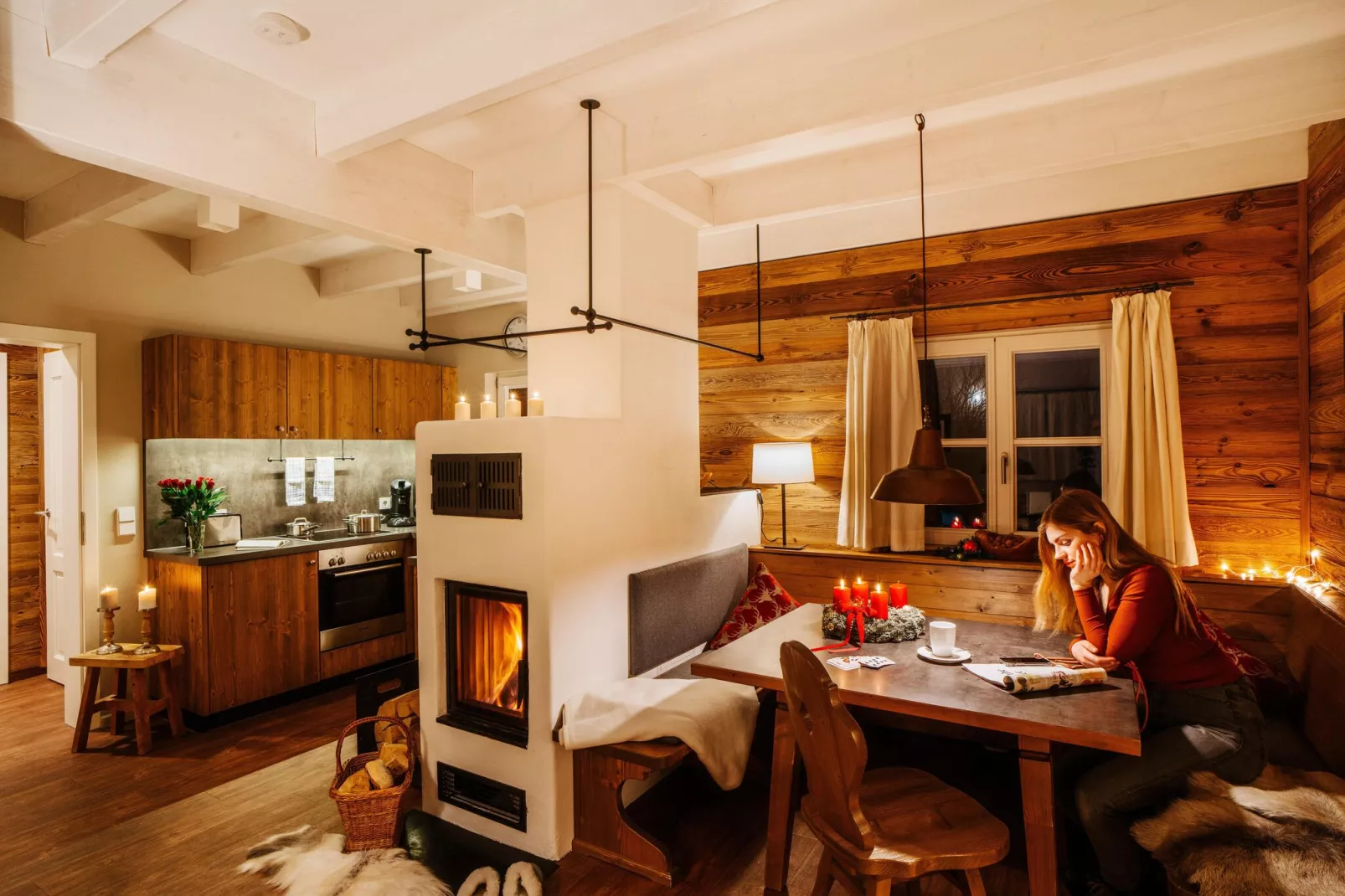 Ferienhaus Typ Premium Lodge 4 Erw 2 Kinder-Living room