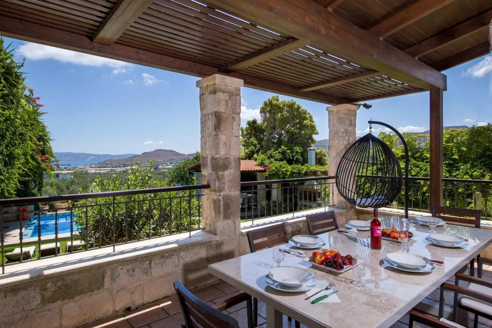 Villa Arhontariki 8prs-Terrasse/Balkon