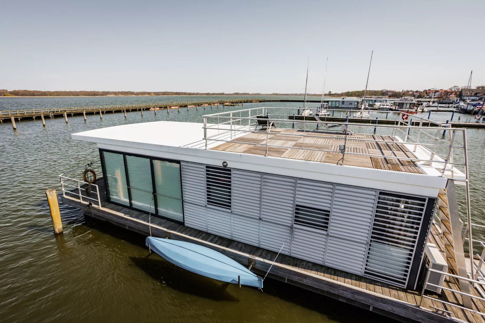 Houseboat Floating House Küstennebel 2 44 m²-Exterior summer