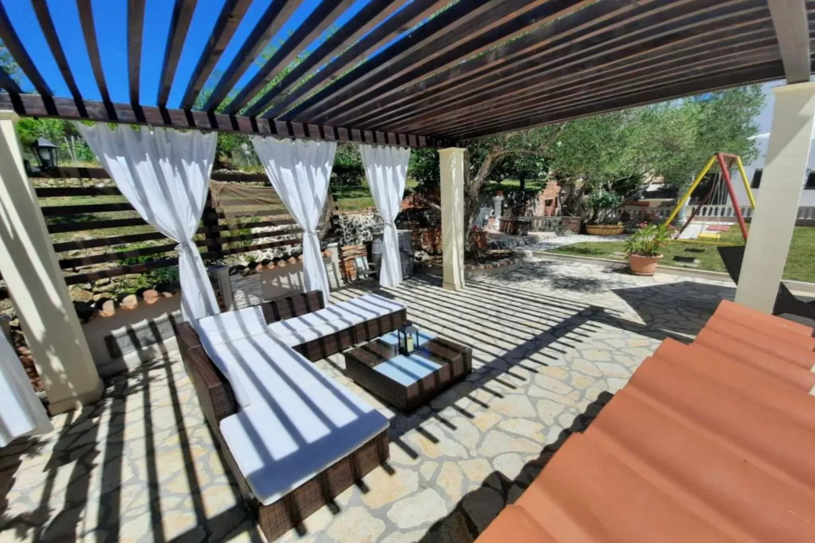 Apartments Matušan Kampor Rab - One Bedroom Apartment With Terrace (A1)-Schwimmbad