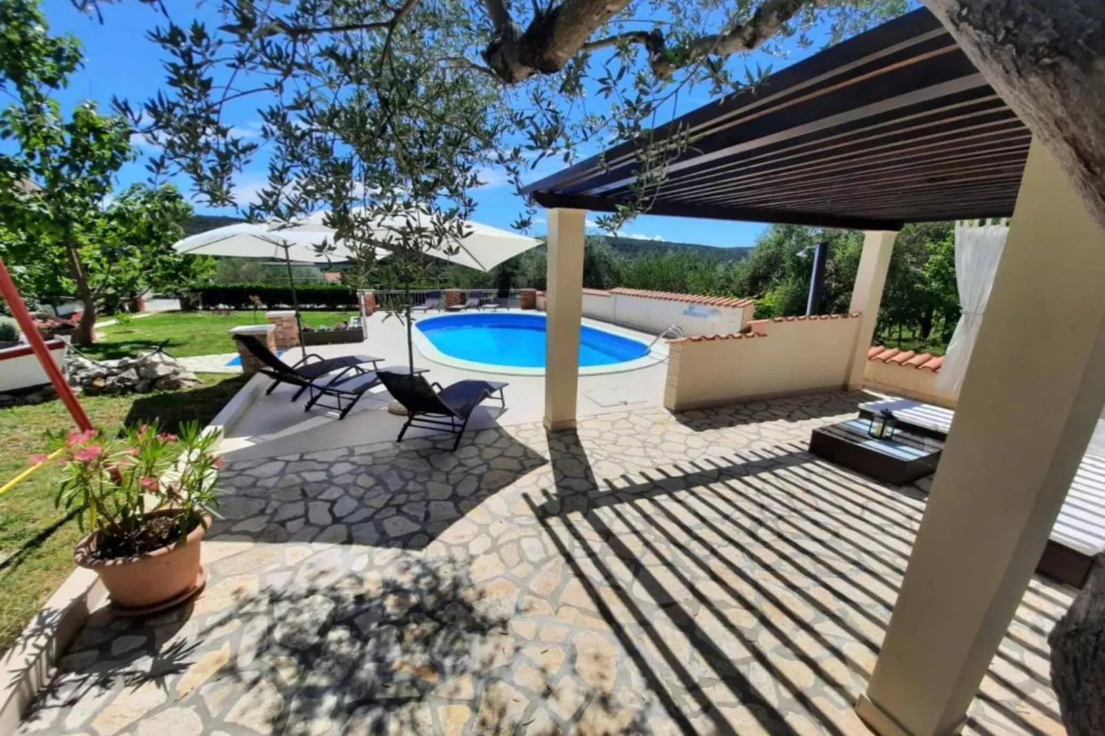 Apartments Matušan Kampor Rab - Two Bedroom Apartment With Terrace (A3)-Schwimmbad