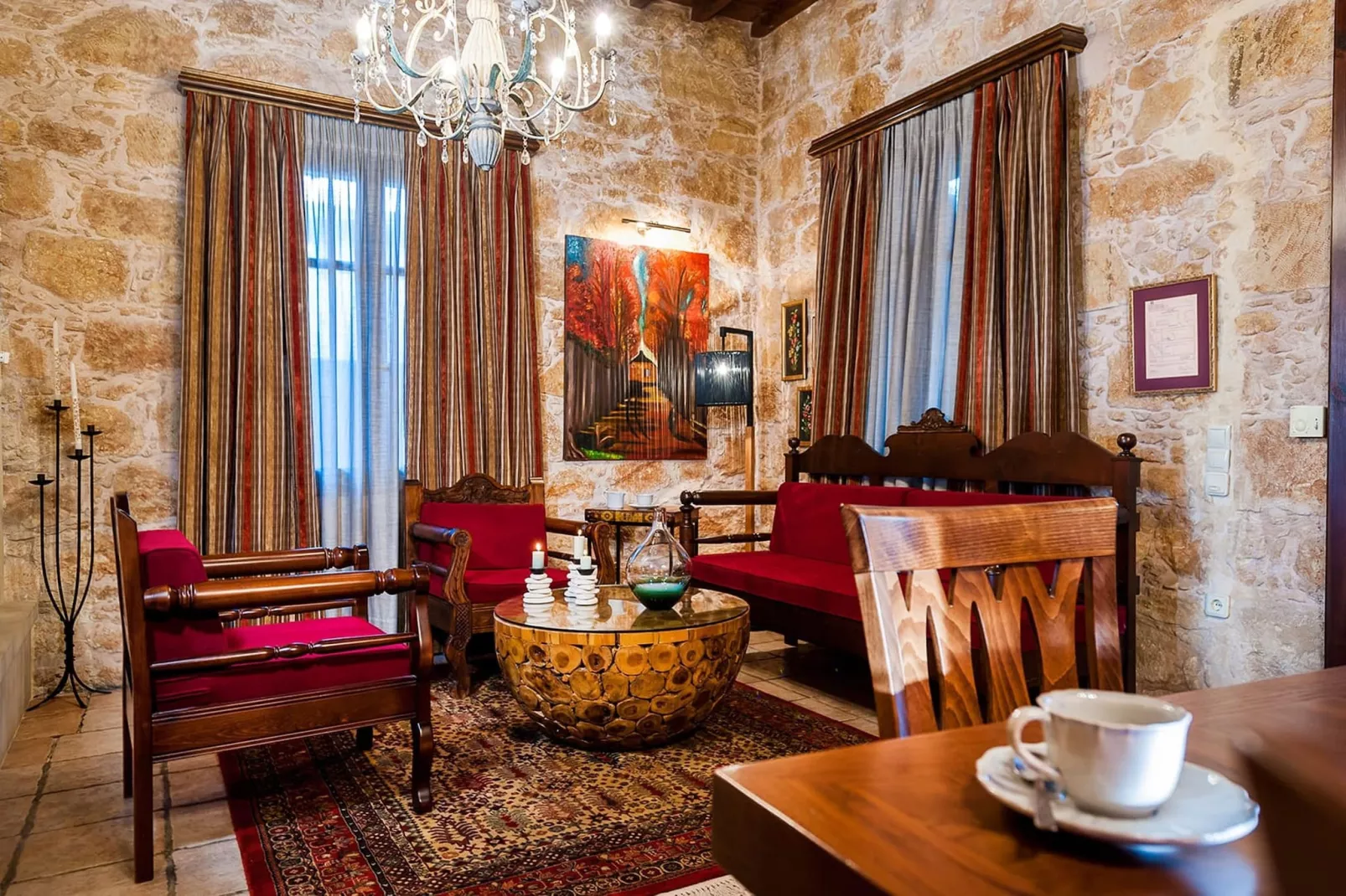 Villa Arhontariki 8prs-Wohnzimmer