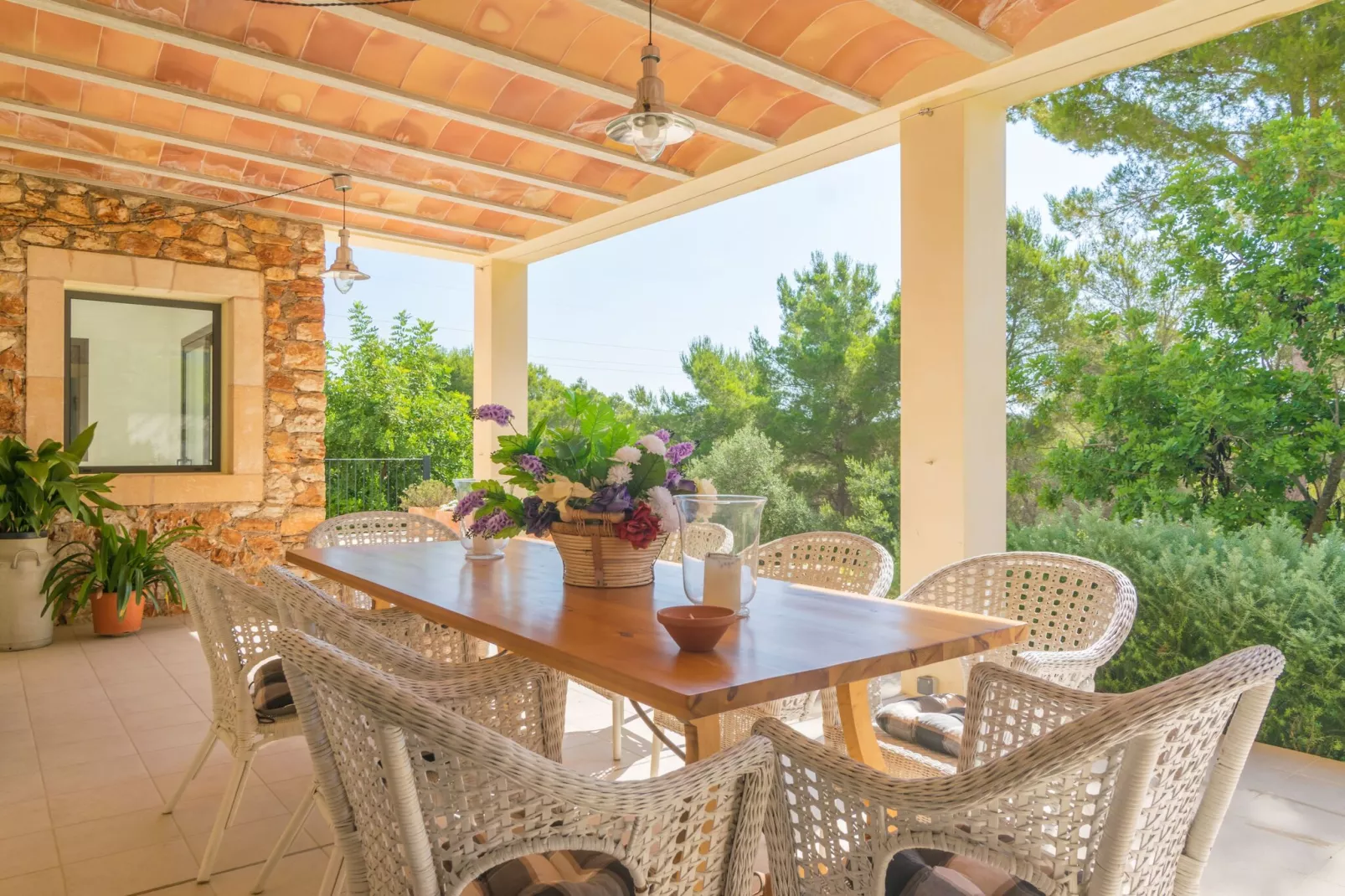 Villa Pins-Außenbereich Sommer