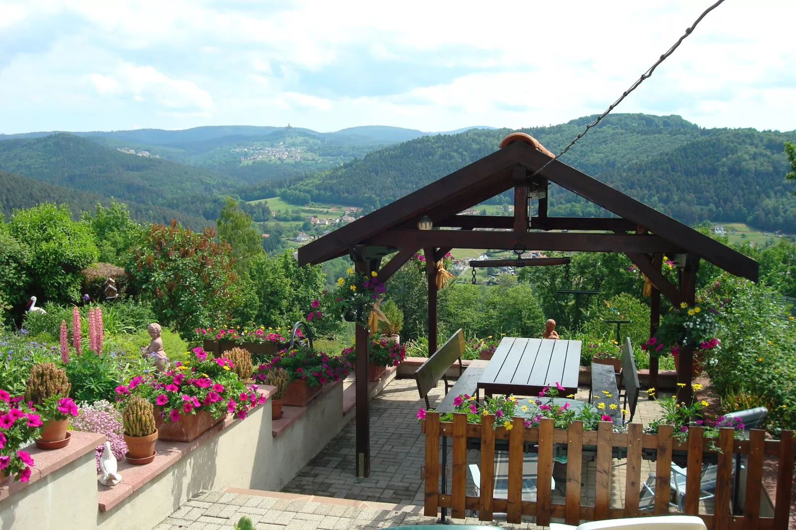 Le Gîte Fleuri-Jardins en été