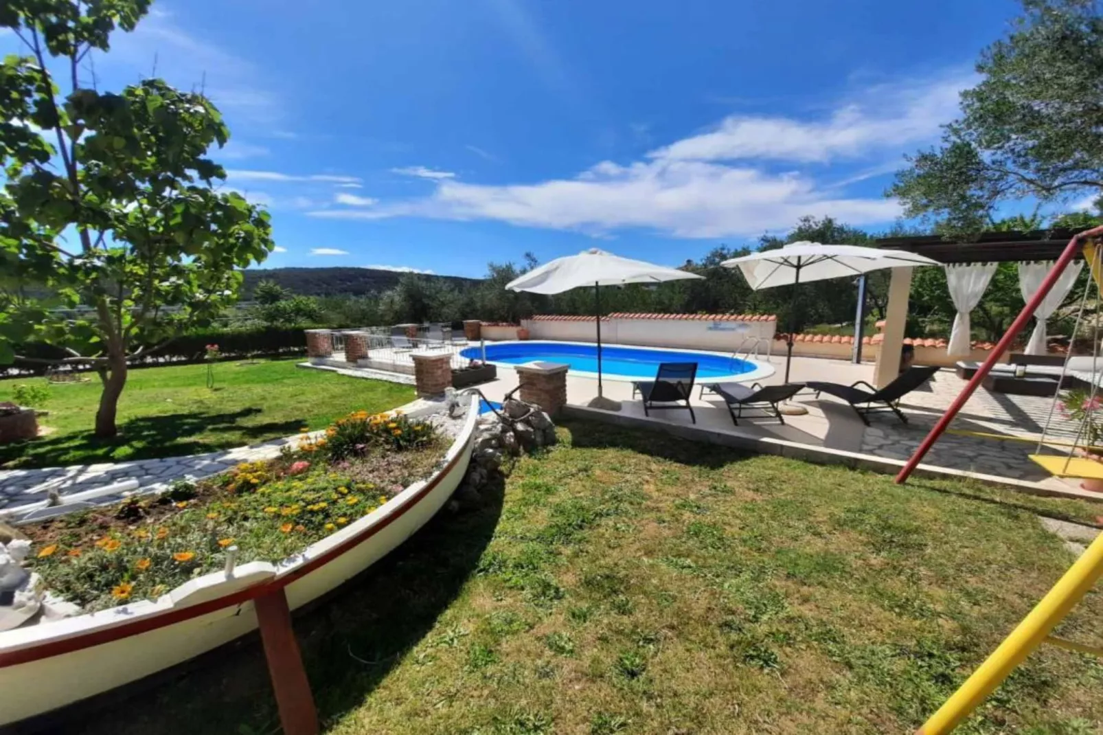 Apartments Matušan Kampor Rab - Two Bedroom Apartment With Balcony (A2)-Im Freien