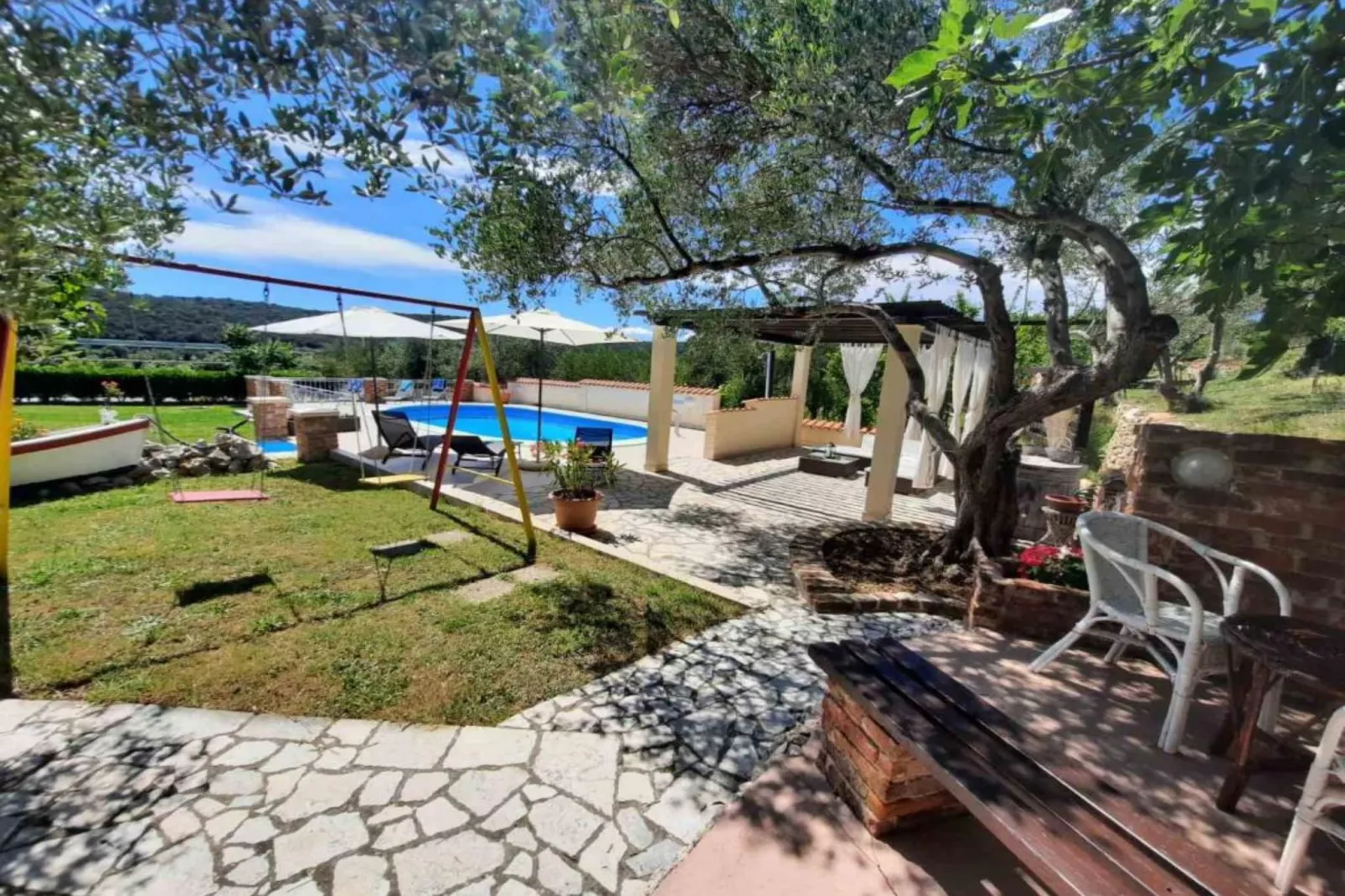 Apartments Matušan Kampor Rab - Two Bedroom Apartment With Balcony (A2)-Im Freien