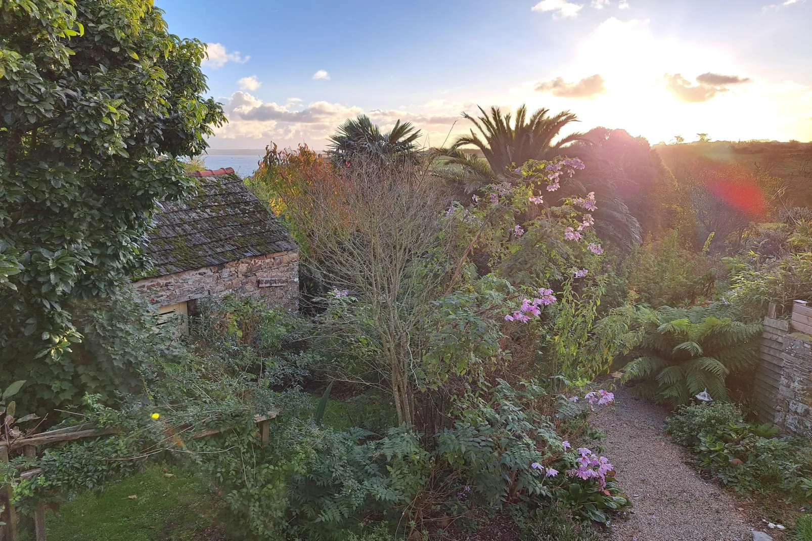 Granitsteinhaus in Guimaëc-View in winter