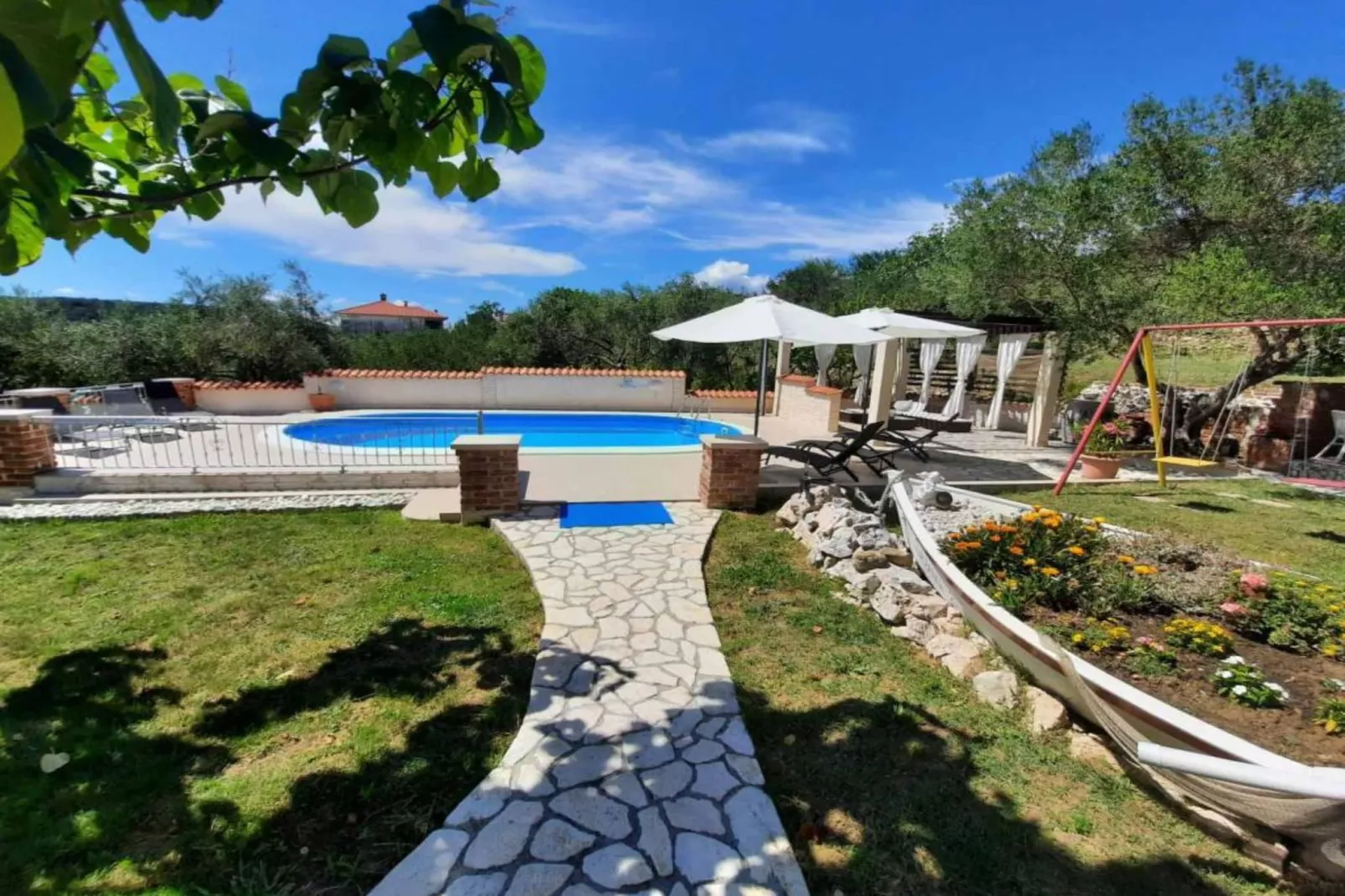 Apartments Matušan Kampor Rab - Two Bedroom Apartment With Balcony (A2)-Im Freien