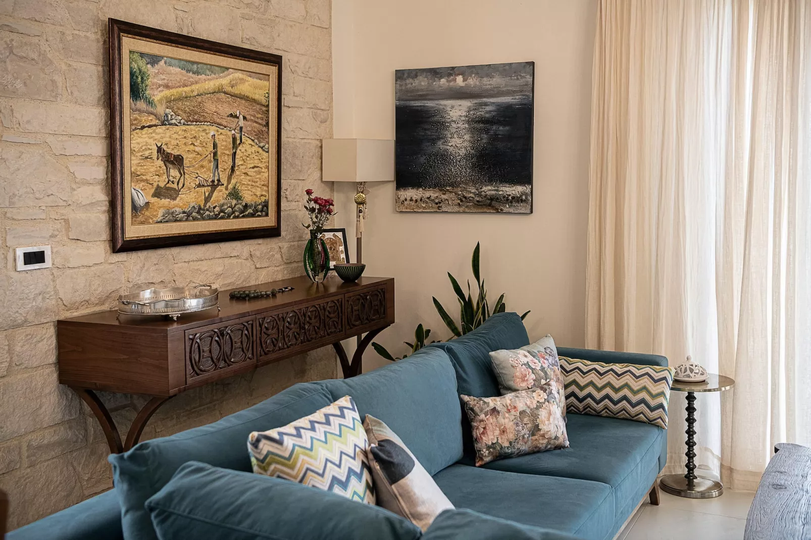 Villa Aloni 5prs-Wohnzimmer