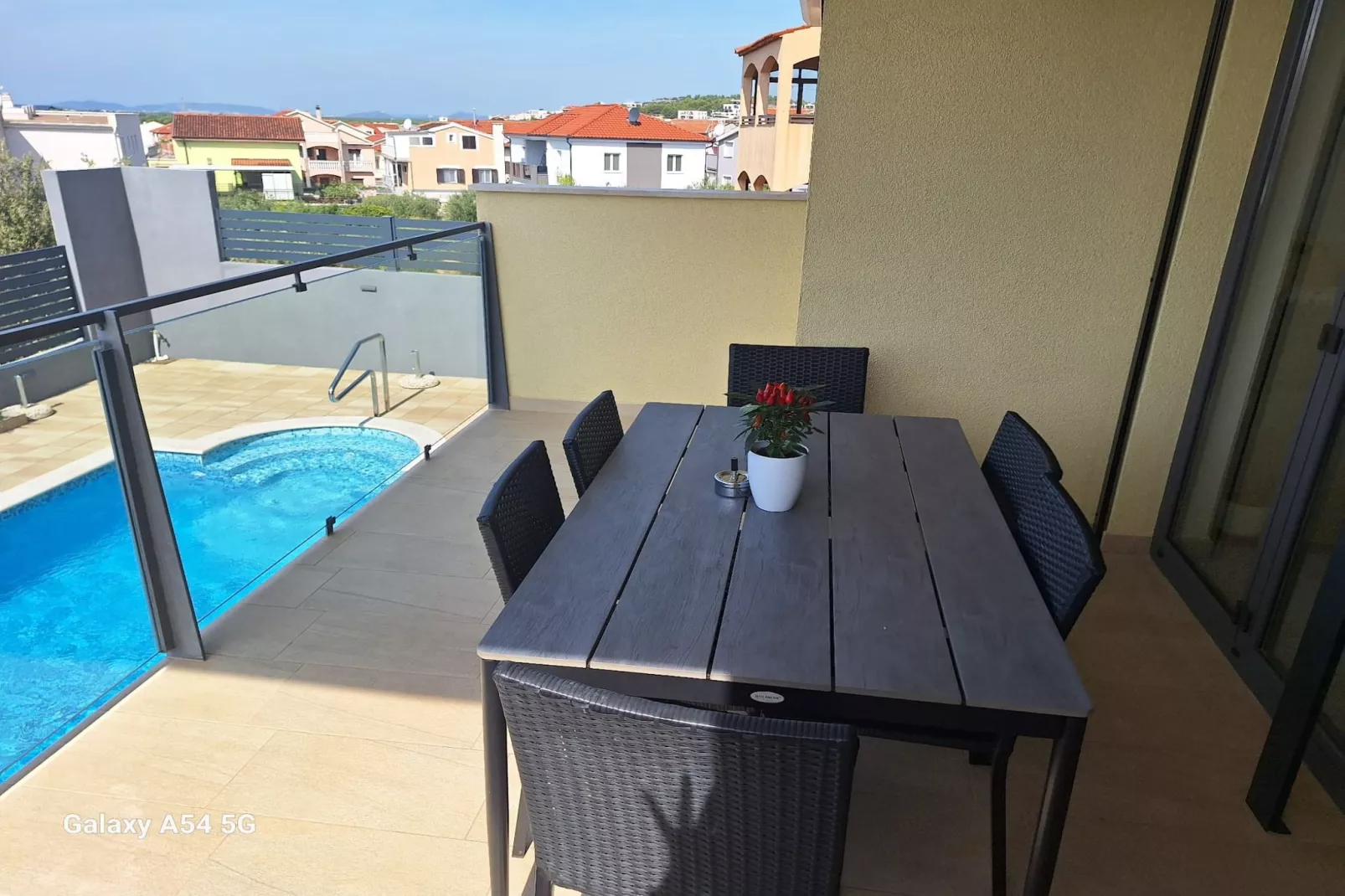 Apartment Cvita & Roza - Two Bedroom Apartment with Balcony and Sea View (Roza) (A1)-Terrace balcony