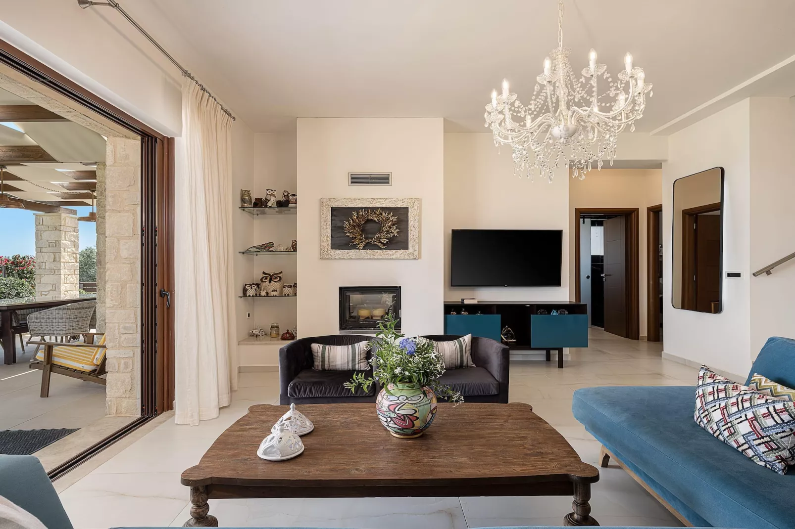 Villa Aloni 7prs-Wohnzimmer