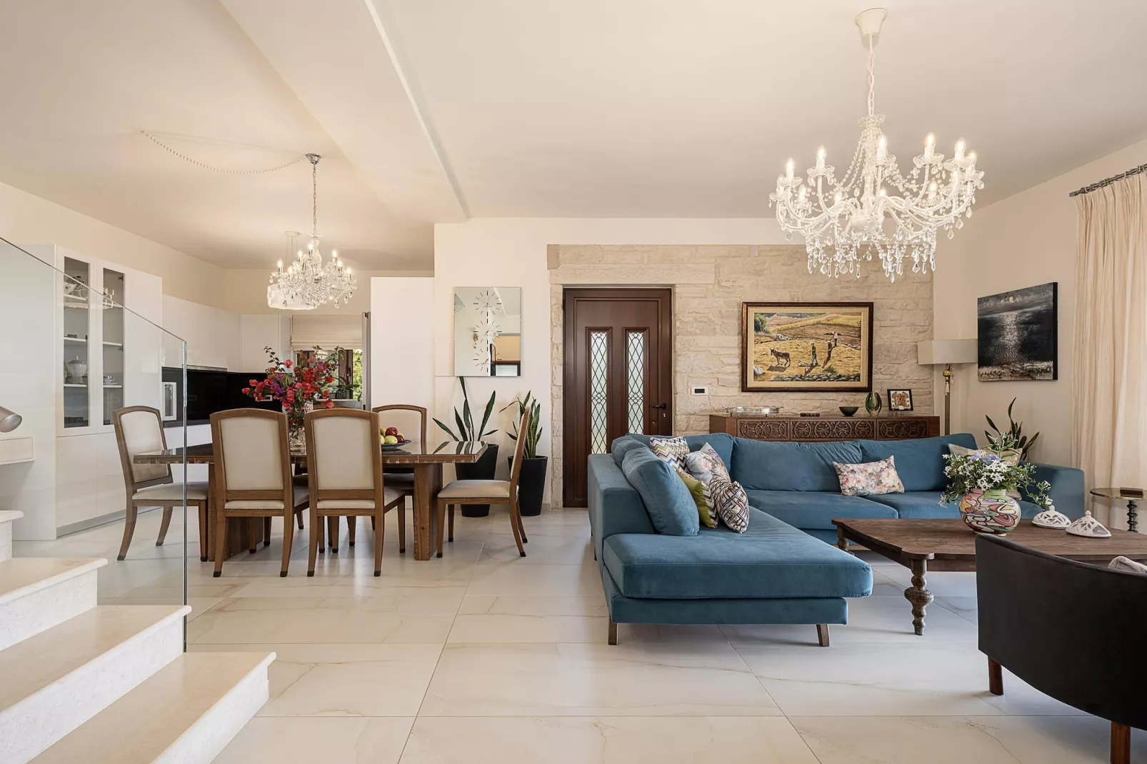 Villa Aloni 5prs-Wohnzimmer