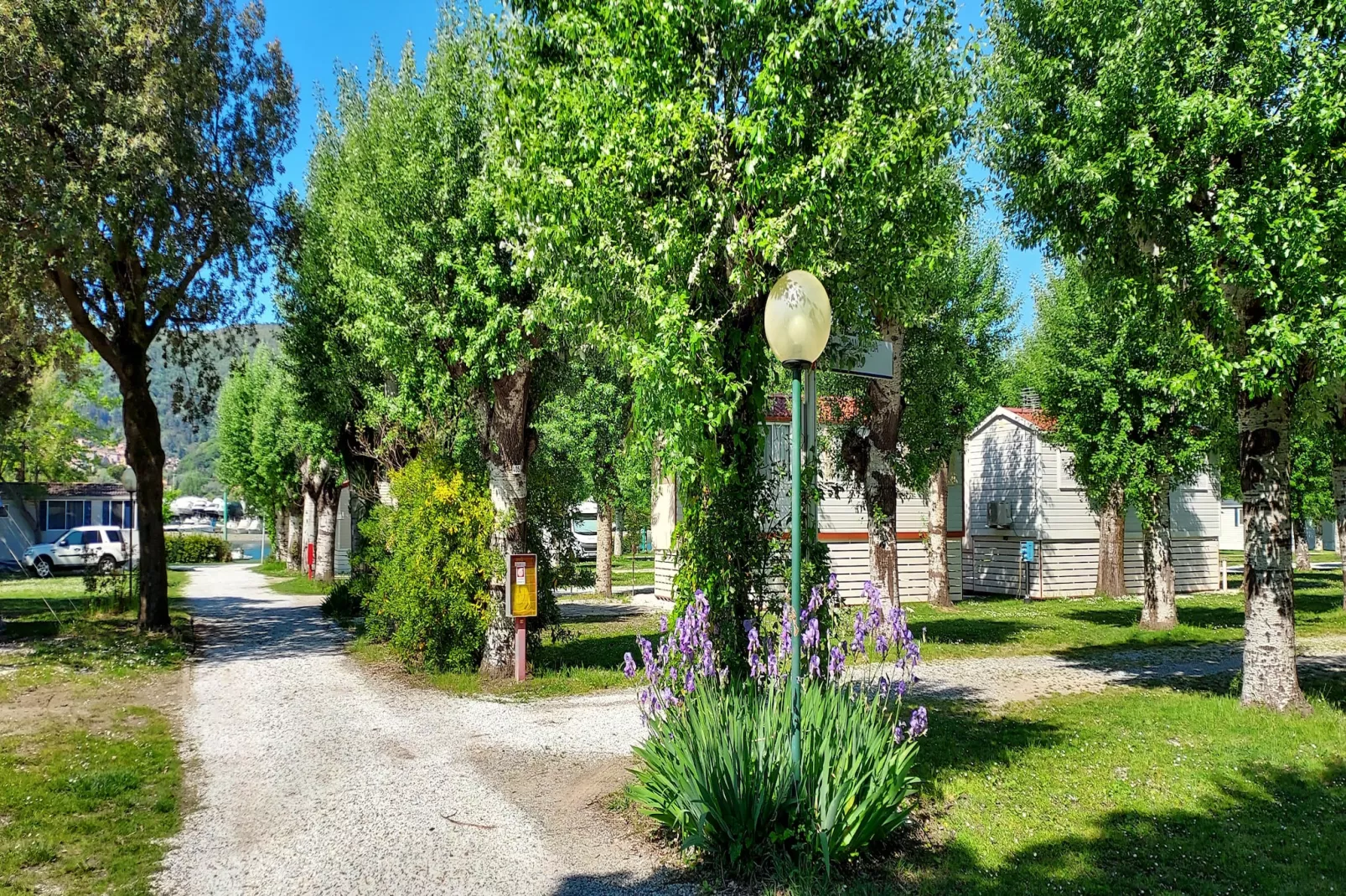 Camping Marina 3B // Mobile Home 5 Pax MH1-Jardins en été