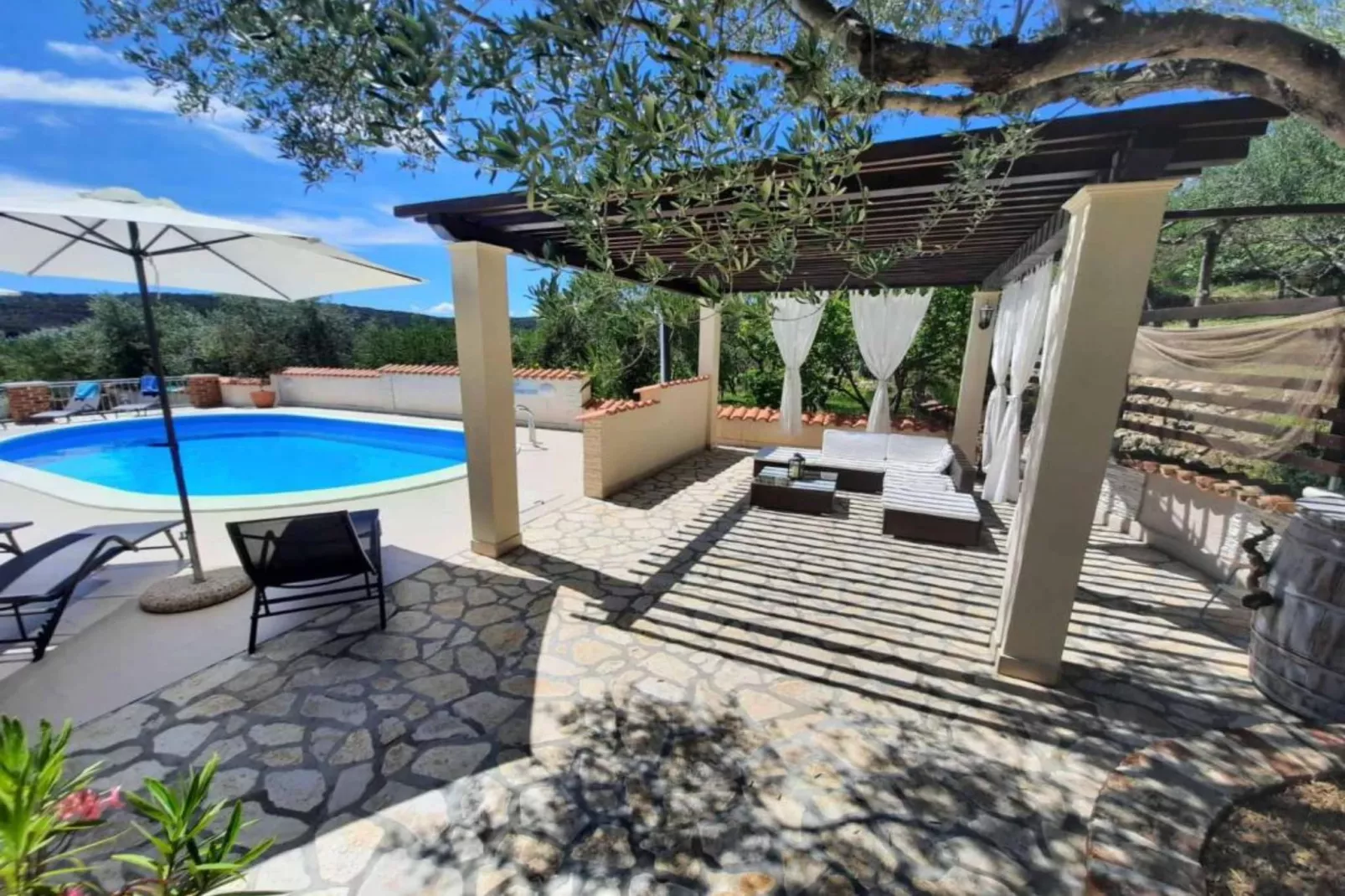 Apartments Matušan Kampor Rab - Two Bedroom Apartment With Balcony (A2)-Schwimmbad