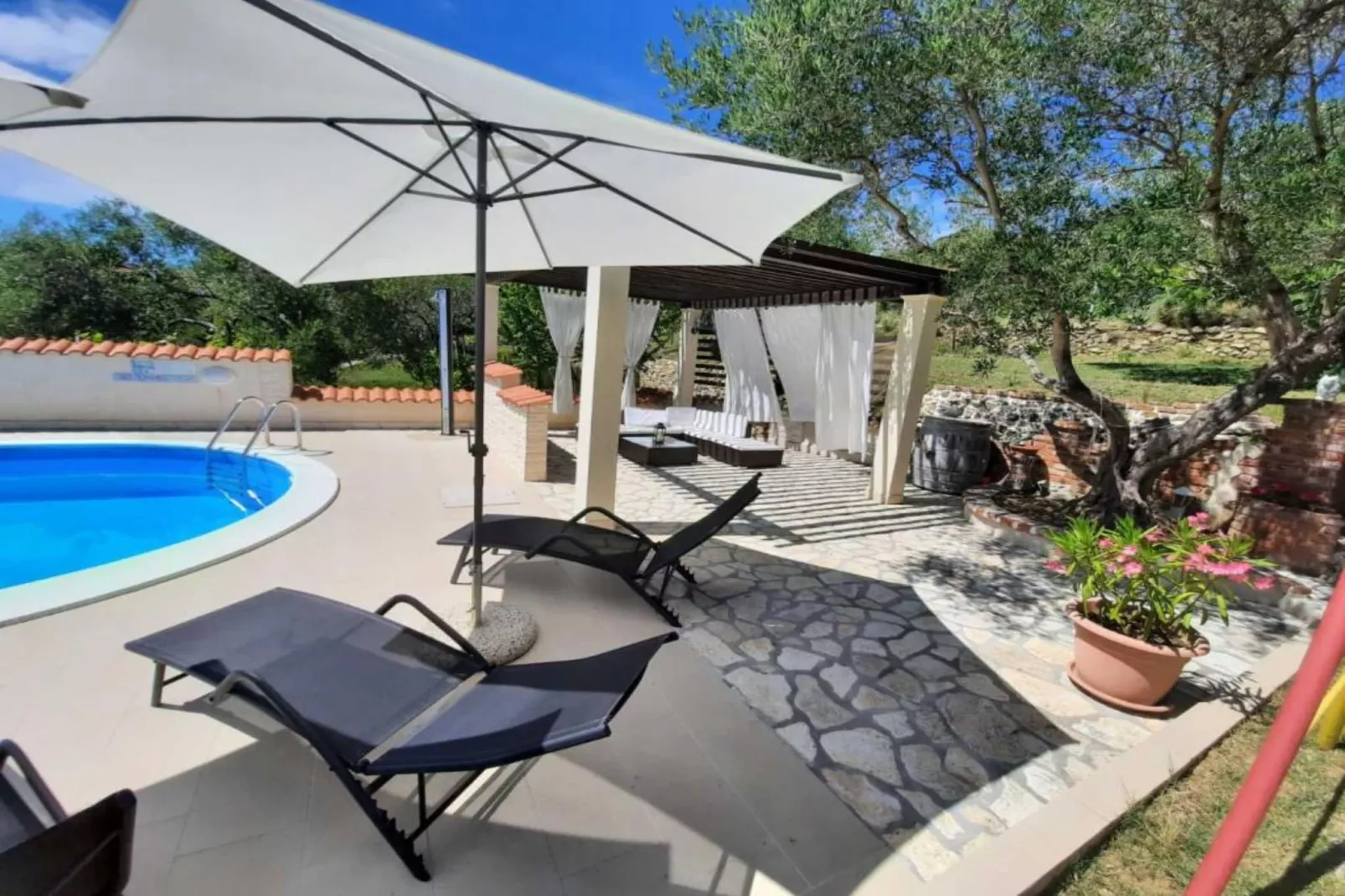 Apartments Matušan Kampor Rab - Two Bedroom Apartment With Balcony (A2)-Schwimmbad