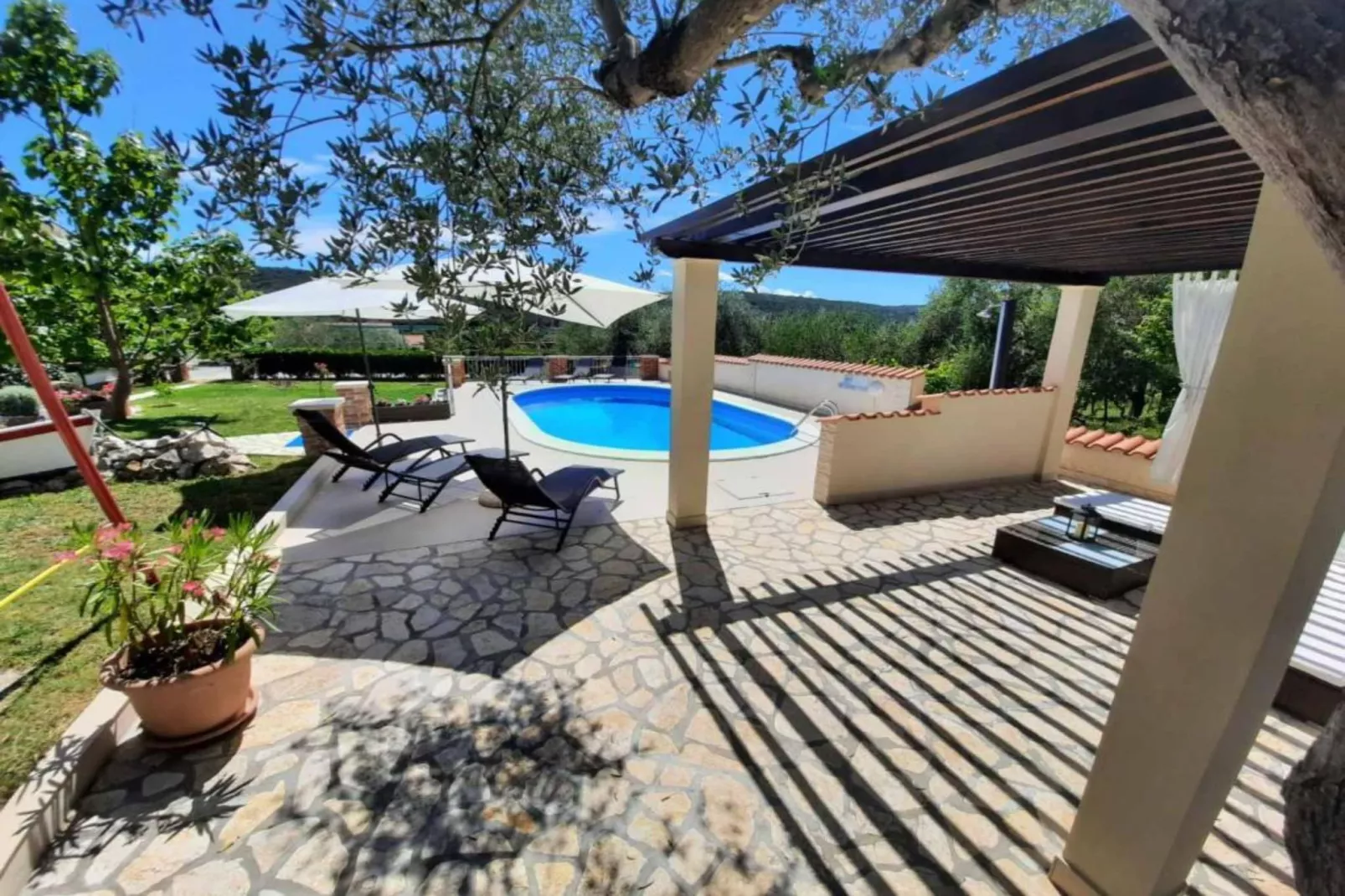 Apartments Matušan Kampor Rab - Two Bedroom Apartment With Balcony (A2)-Schwimmbad