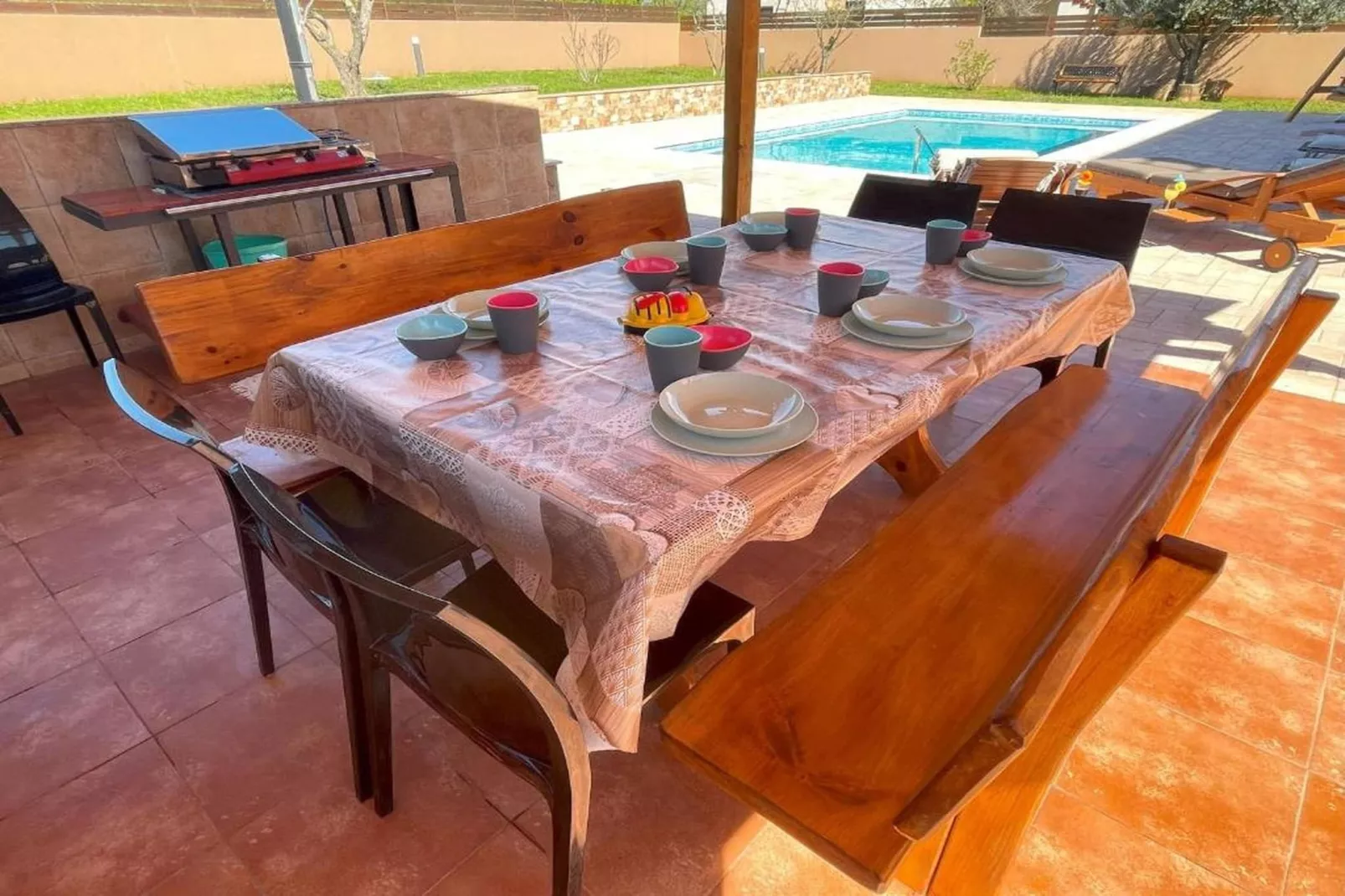 Villa Rosa Apartman-Terrasse/Balkon