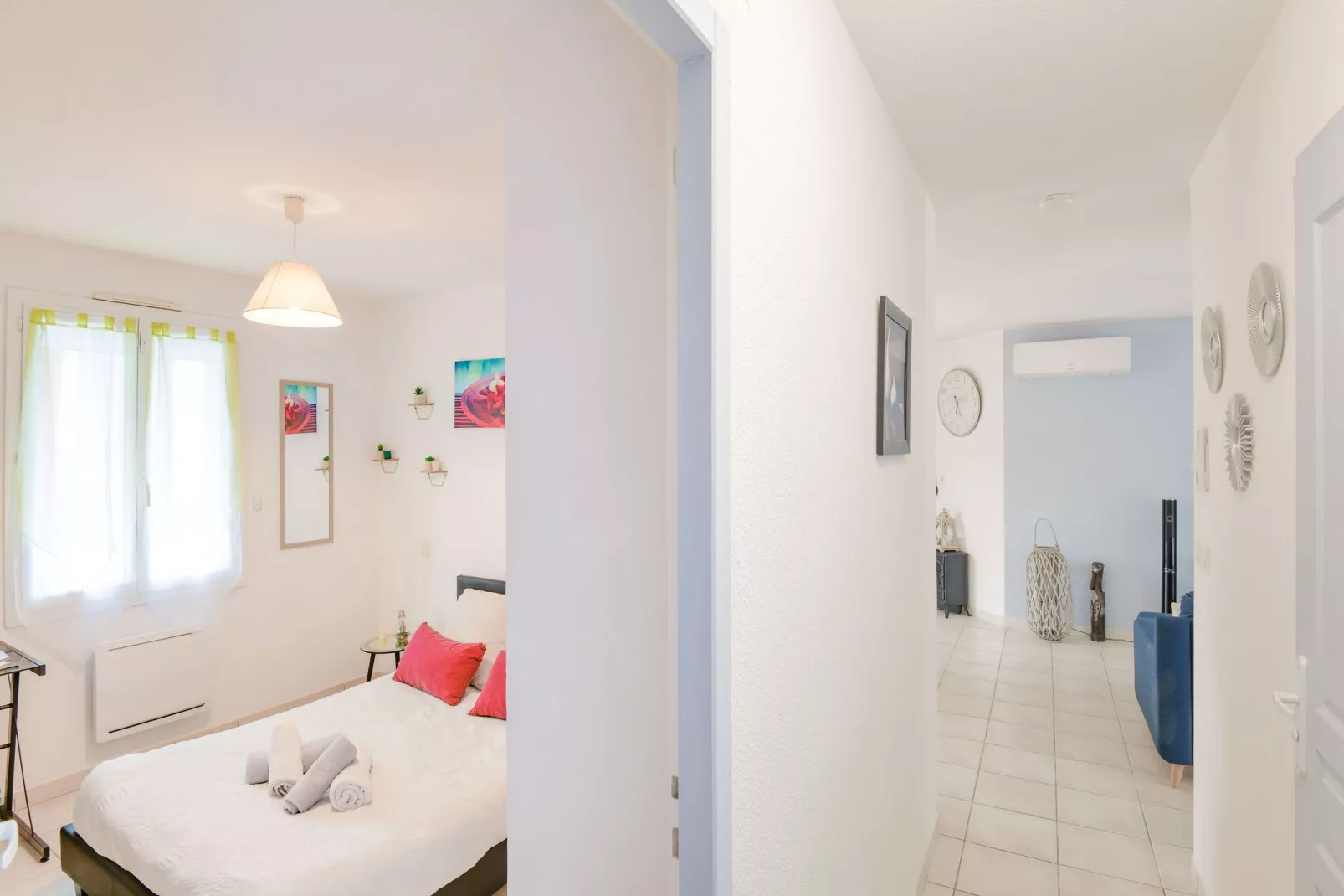 Chambre zen chez l'habitant avec piscine-Bedroom