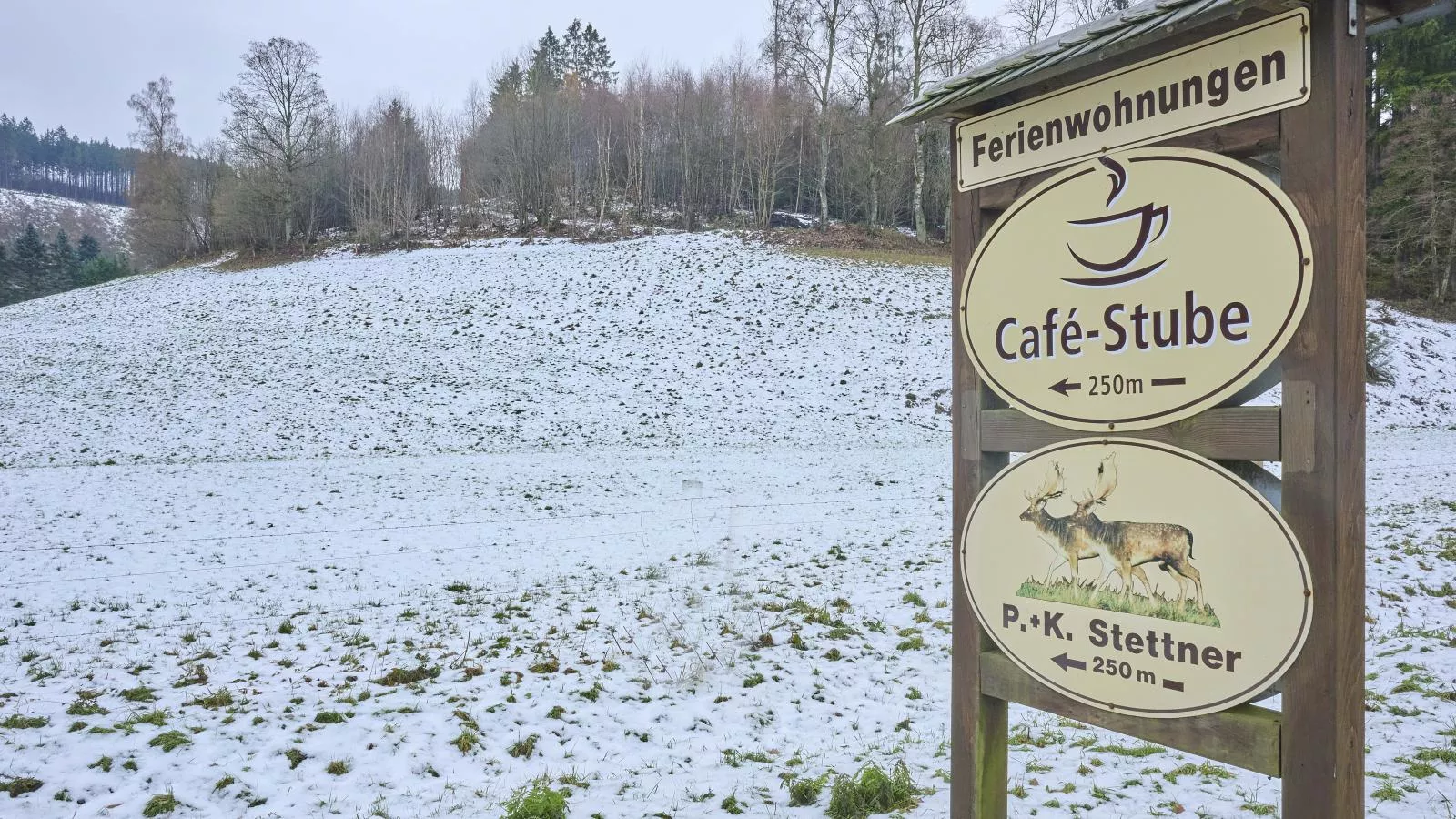 Am Damwildgehege II-Gebiet Winter 1 km