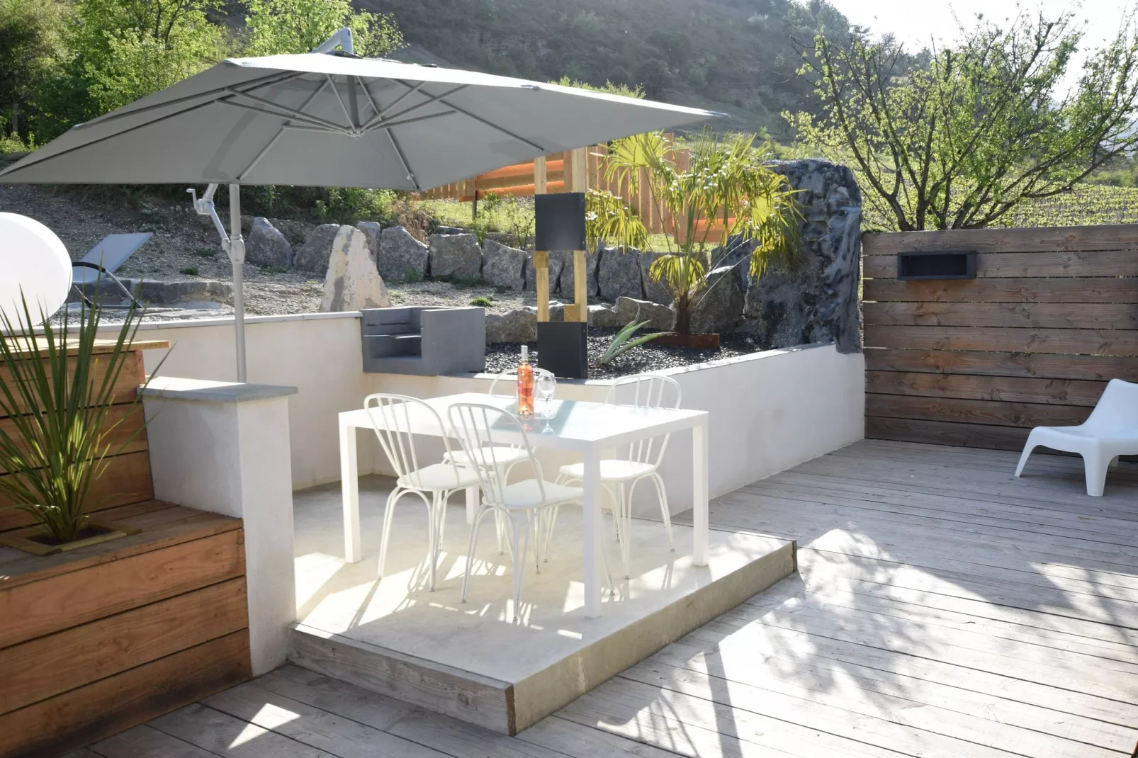 Villa - Les Vans-Terrasse/Balkon