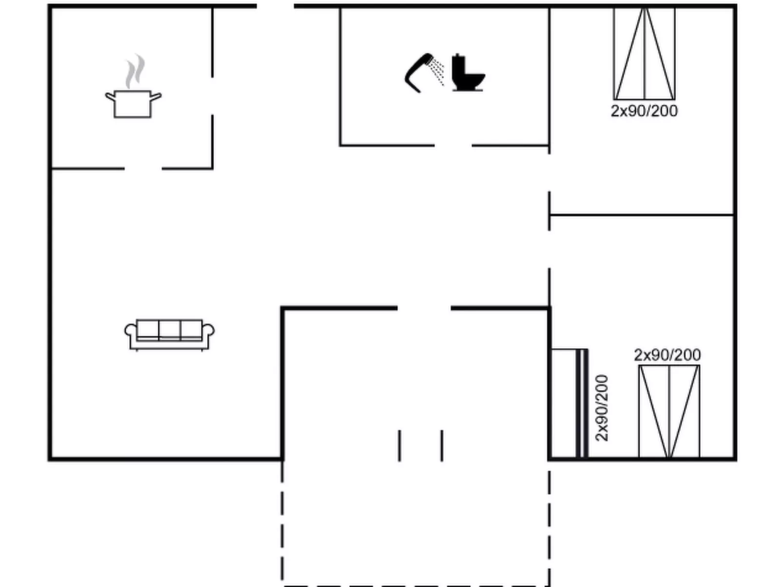 "Menard" - 1.2km from the sea-Drinnen