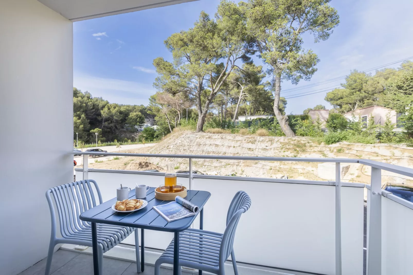 Cap Cassis Calanques Roquefort-la-Bédoule - 12S studio 2 pers climatisé - terrasse ou balcon-Balcon-terrasse