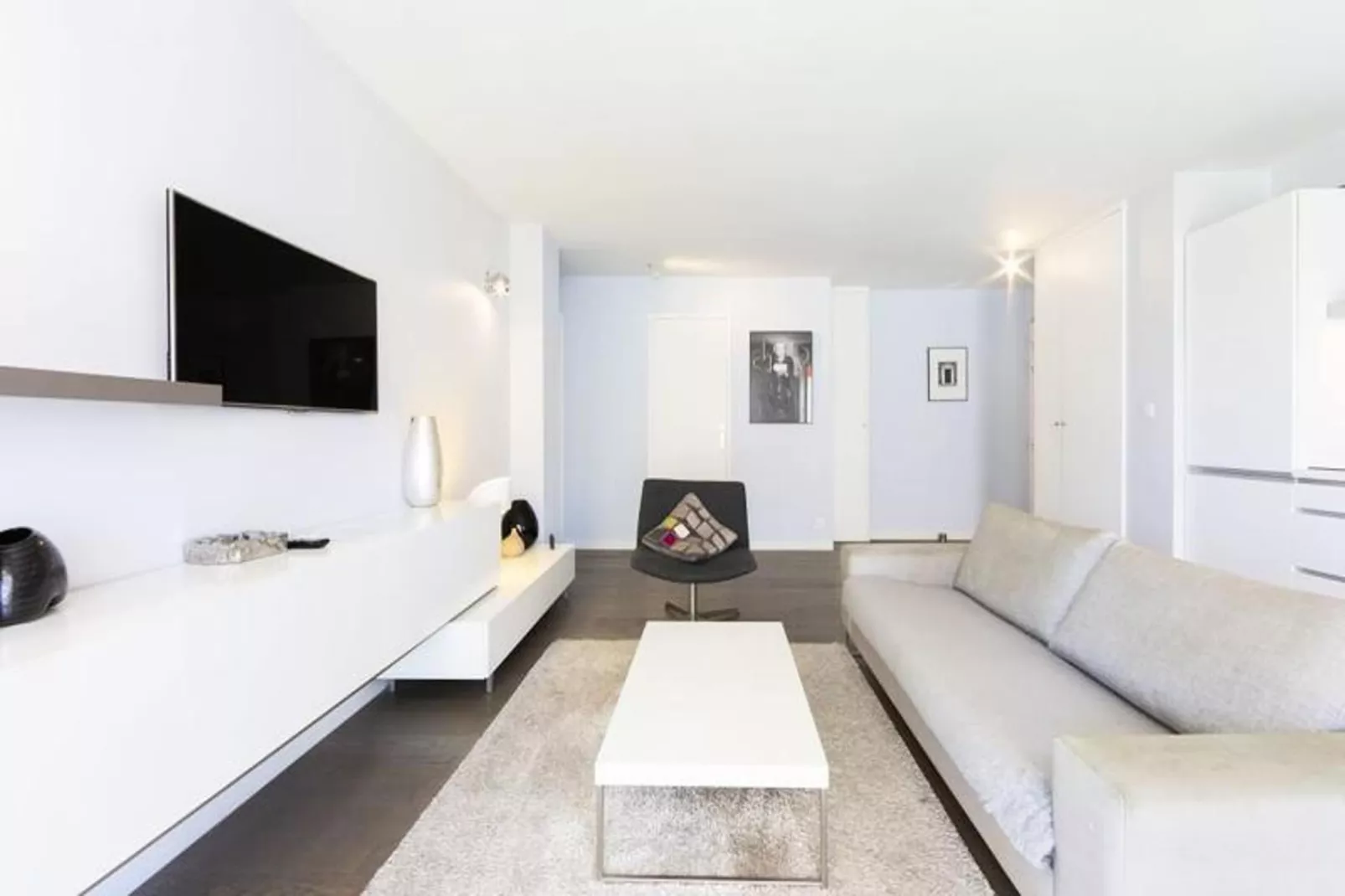 Résidence Moderne Appartement 2 Chambres/1 Salle De Bain, Terrasse Calme/aper&ccedil;u Mer-Salon