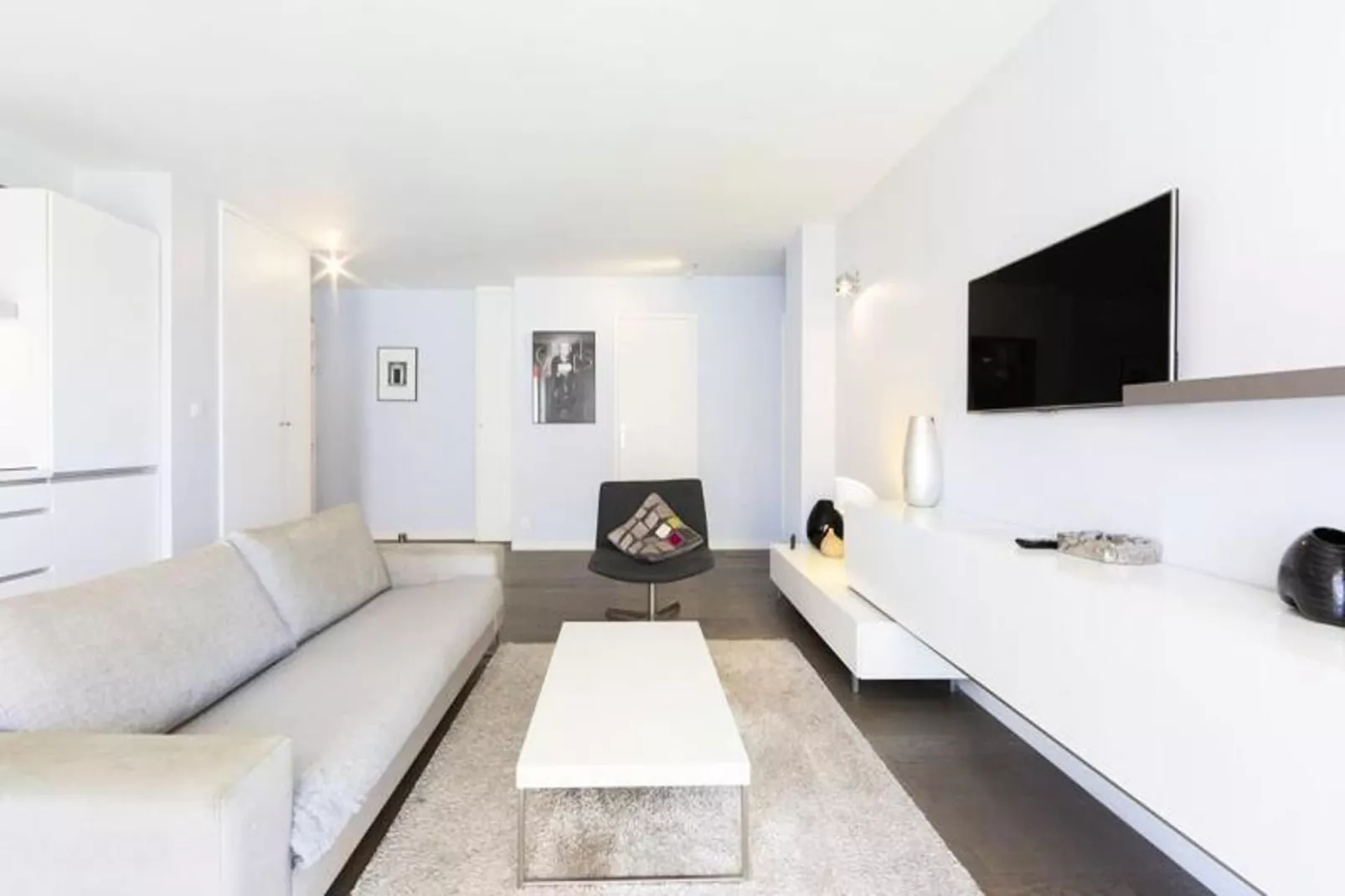 Résidence Moderne Appartement 2 Chambres/1 Salle De Bain, Terrasse Calme/aper&ccedil;u Mer-Salon