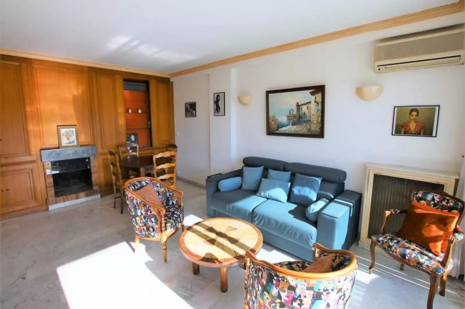 Résidence Appartement Climatis&eacute; 5 Voyageurs De 80 M2, Centre Ville Et Croisette-Living room