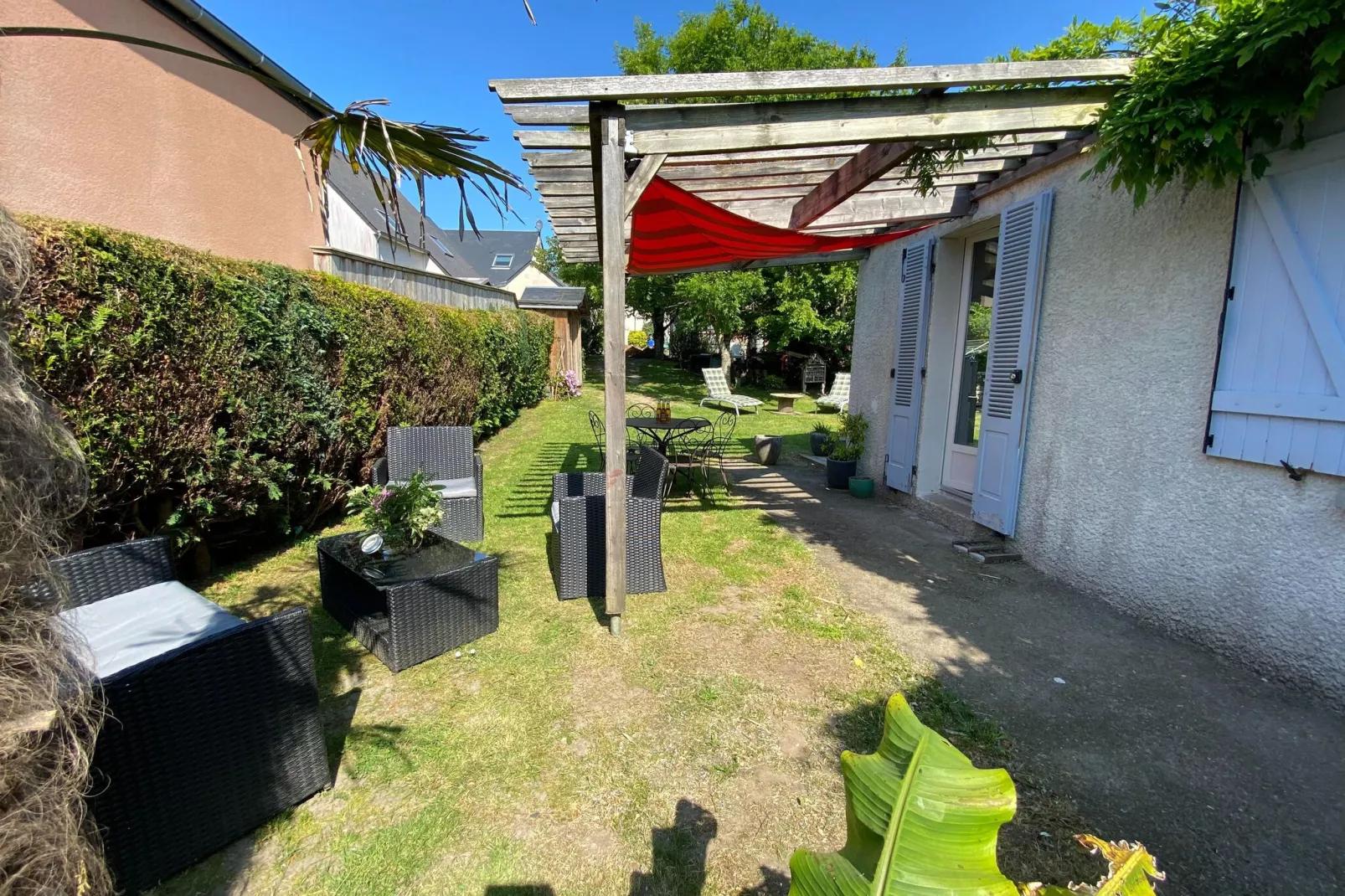 Ferienhaus Donville-les-Bains-Jardin d'été