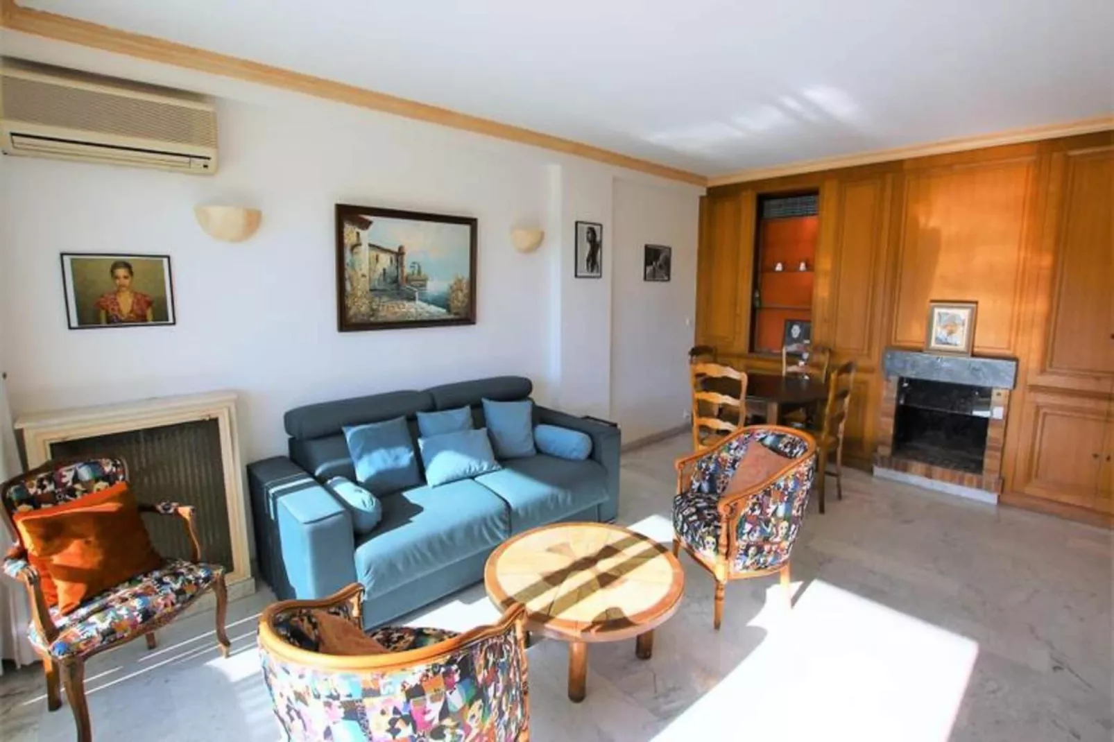 Résidence Appartement Climatis&eacute; 5 Voyageurs De 80 M2, Centre Ville Et Croisette-Living room