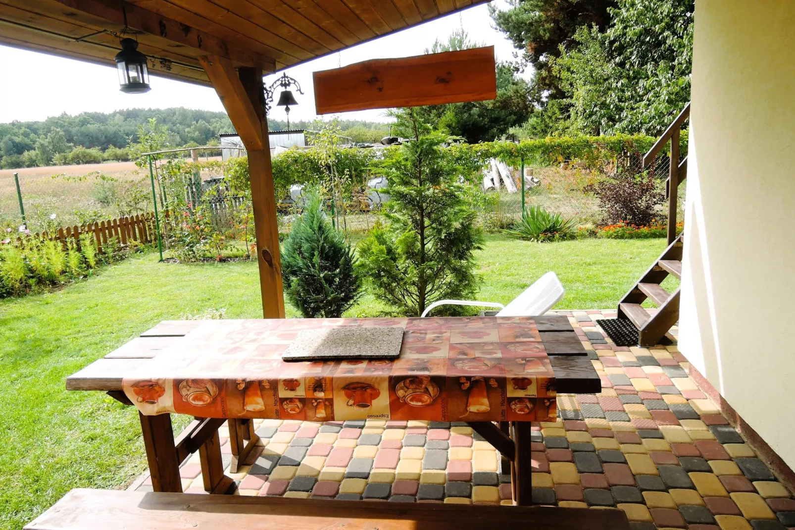 Holiday home Kolczewo Leszowka-Terrasse / balcon