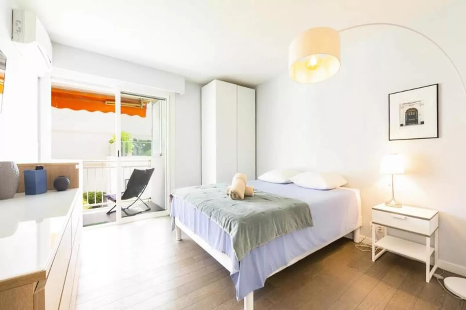 Résidence Moderne Appartement 2 Chambres/1 Salle De Bain, Terrasse Calme/aper&ccedil;u Mer-Chambre