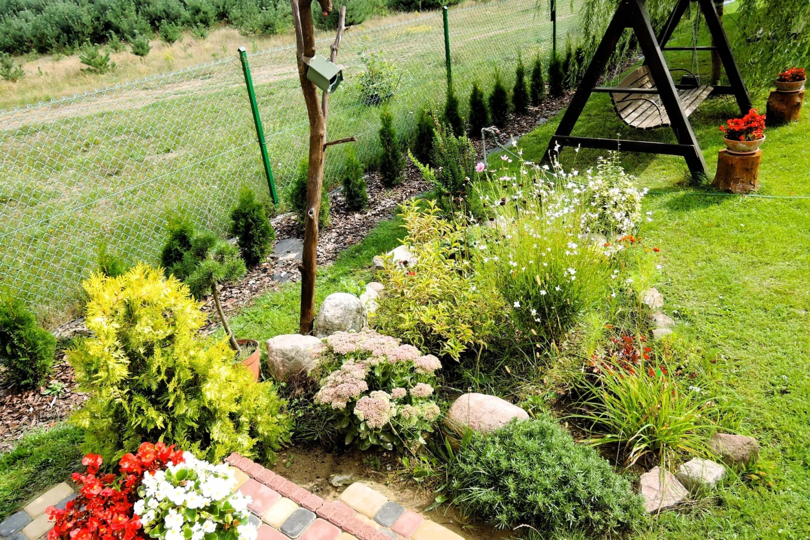 Holiday home Kolczewo Leszowka-Jardins en été