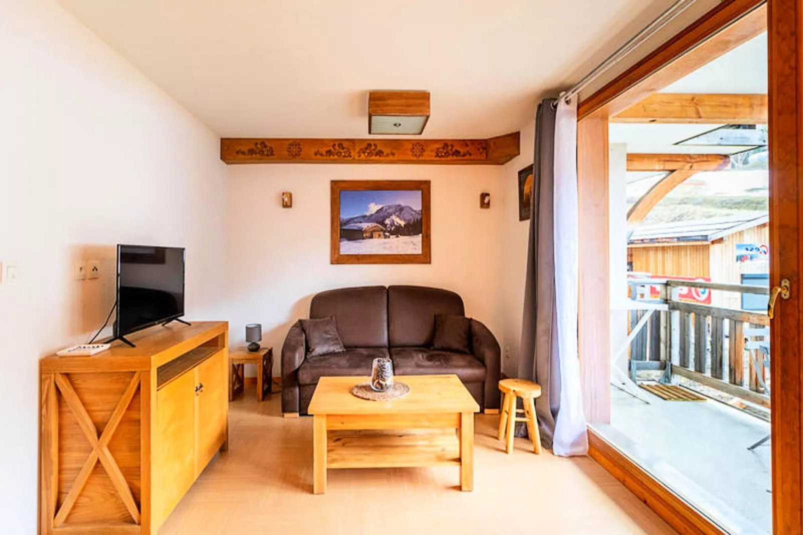 Résidence Le Parc Des Airelles - Wohnzimmer