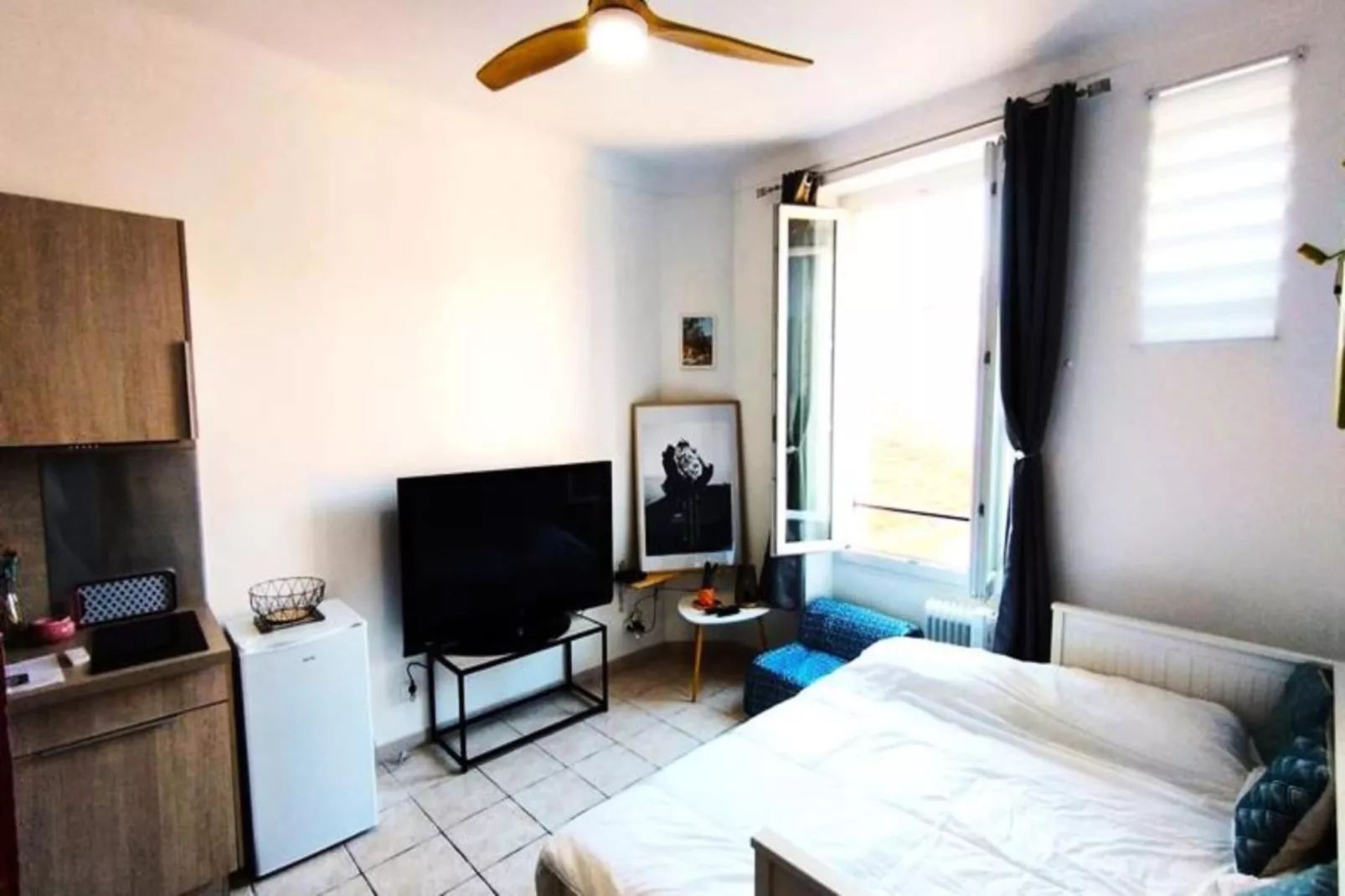 Résidence Charmant Studio Cannes Centre Id&eacute;al Congr&egrave;s Et Vacances ❤live In Gazagnair❤-Bedroom