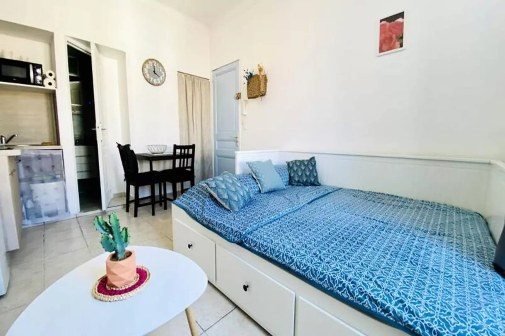 Résidence Charmant Studio Cannes Centre Id&eacute;al Congr&egrave;s Et Vacances ❤live In Gazagnair❤-Bedroom