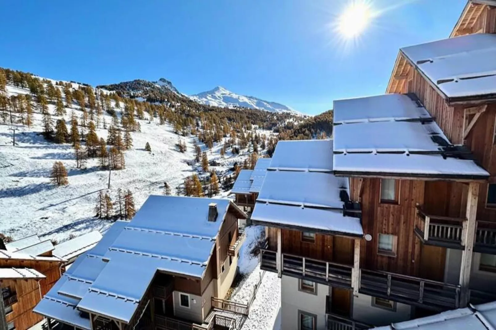 Résidence Le Hameau Des Rennes - Aussicht Winter