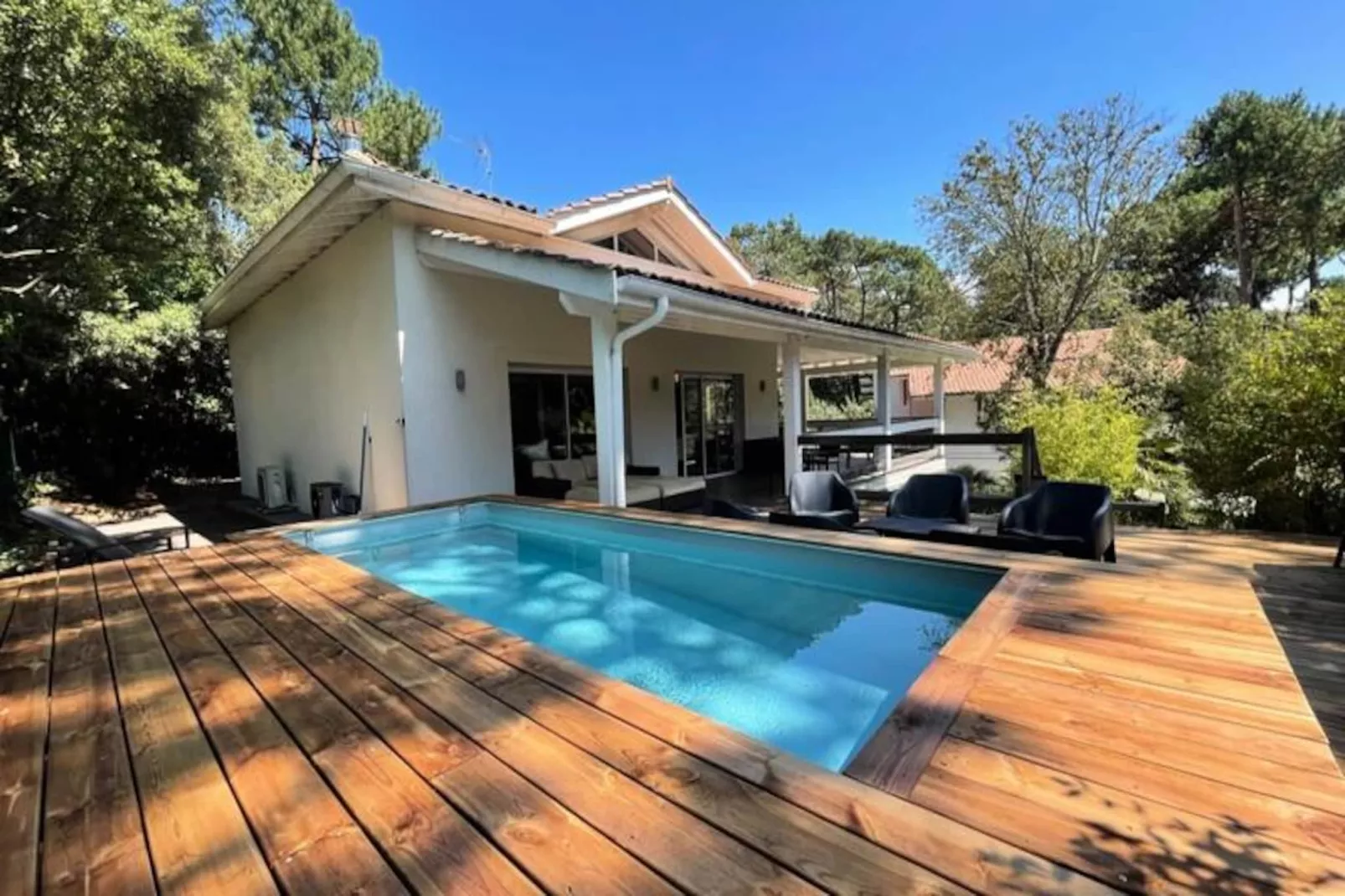 Magnifique Villa Climatis&eacute;e -10 Personnes Avec Piscine Et P&eacute;tanque - Pyla