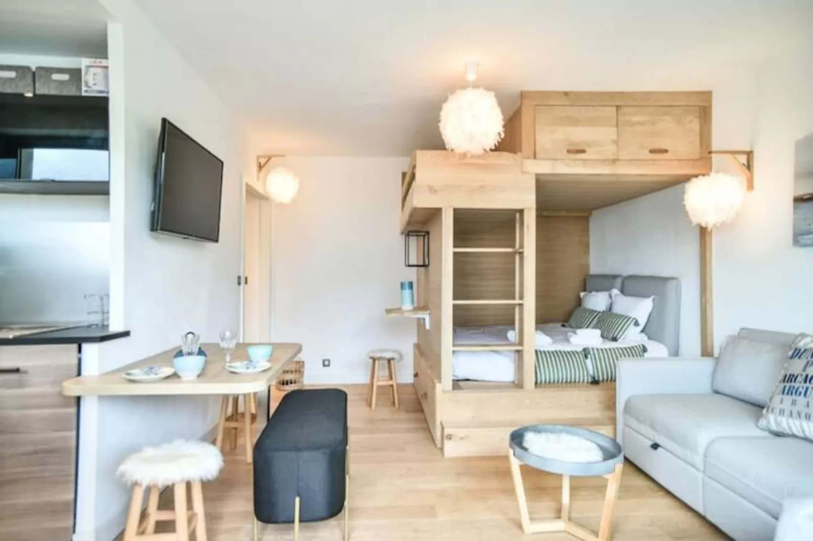 Superbe Studio R&eacute;nov&eacute; Pour 3 Personnes En 1&egrave;re Ligne Au C&oelig;ur D'arcachon