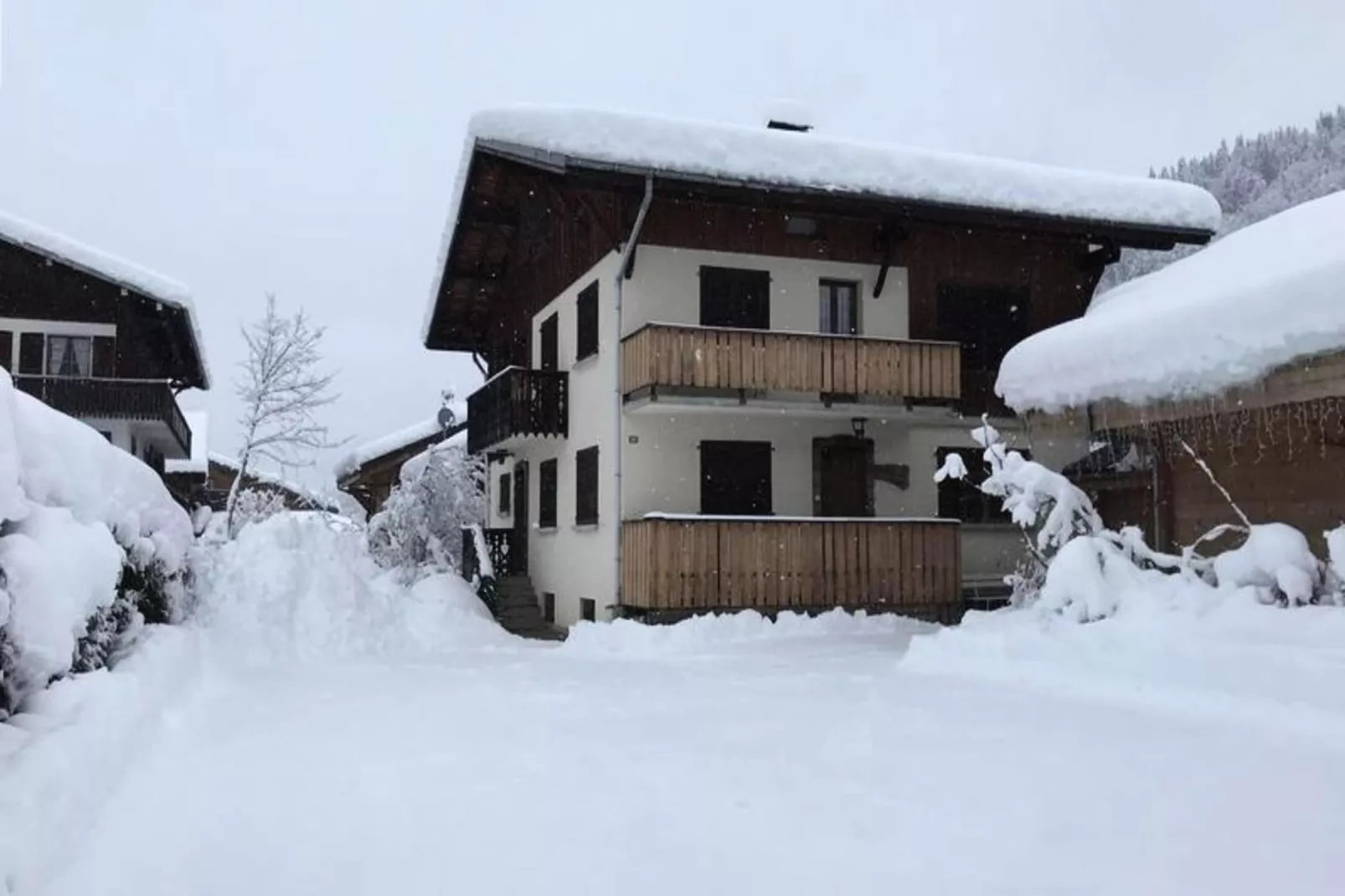 Chalet Les Triolets-Außenbereich Winter