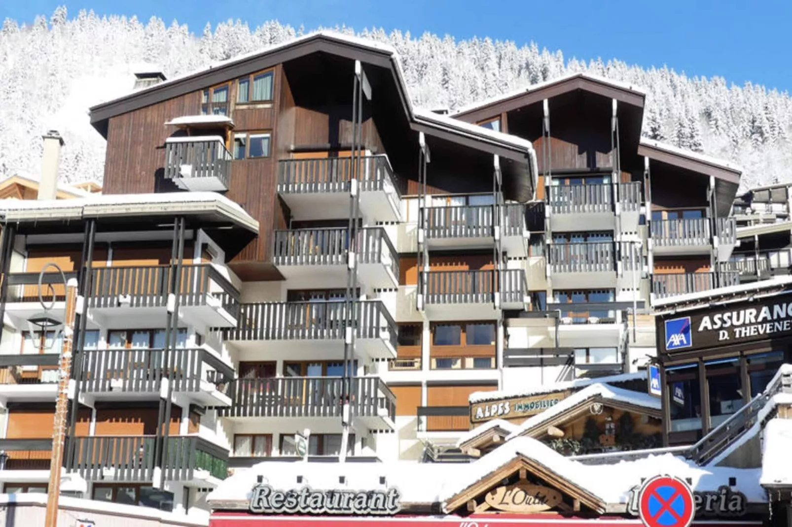 Appartements à La Clusaz-Exterior in winter