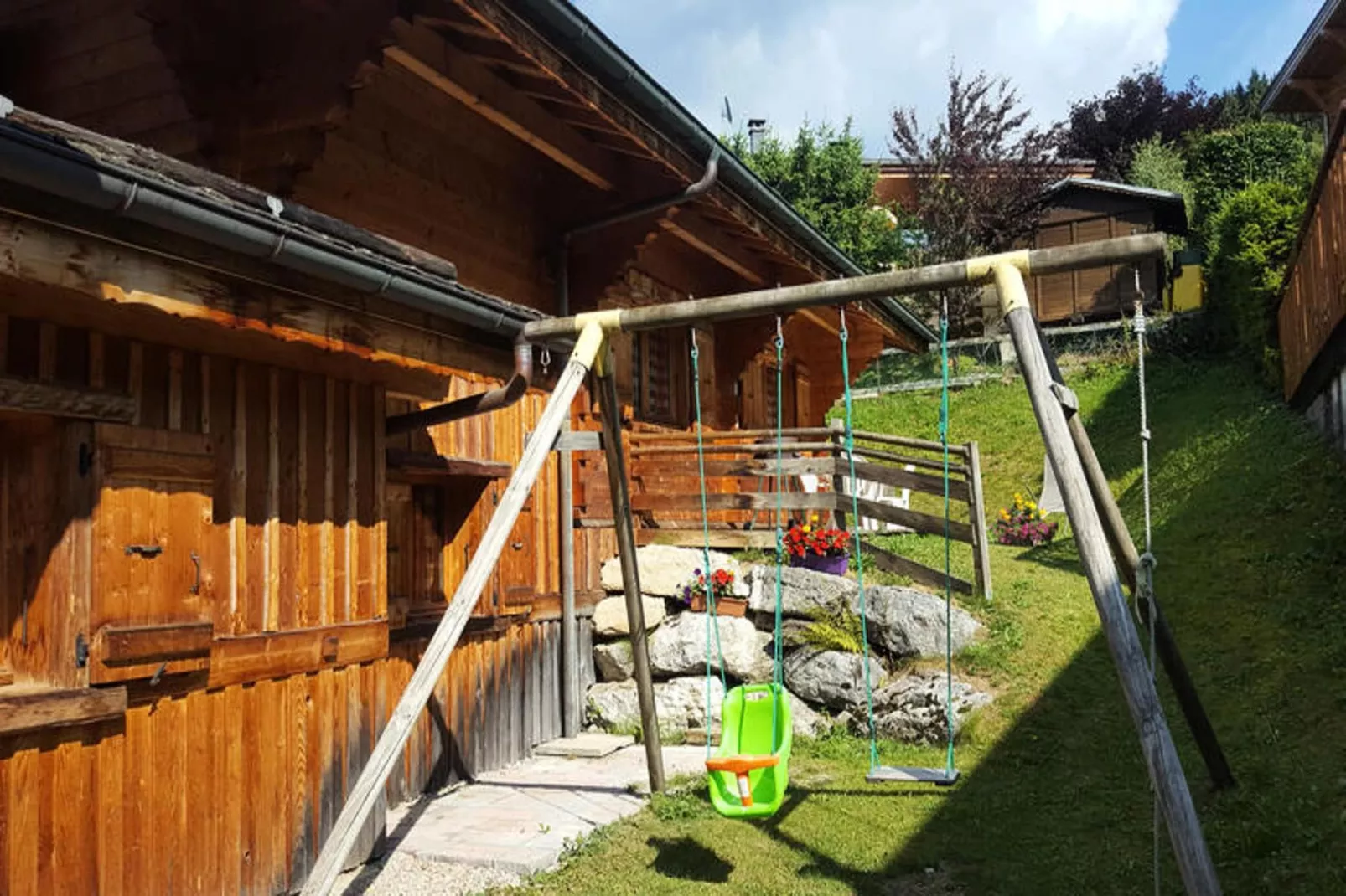 Chalets à Morzine-Garten Sommer