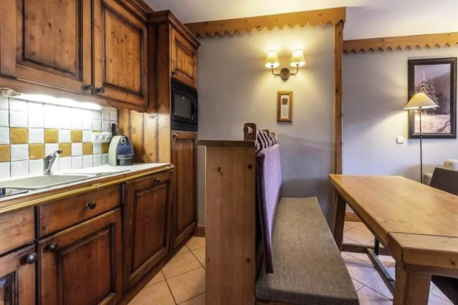 Résidence Les Hauts Bois-Küche